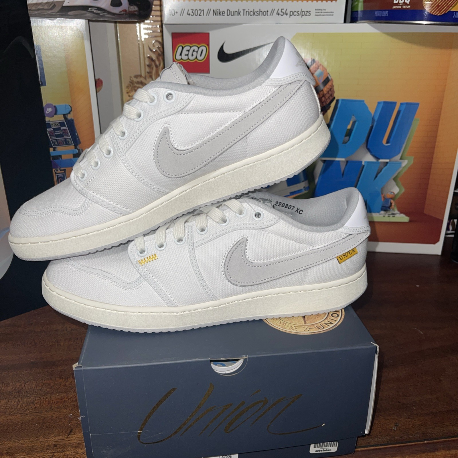 Air Jordan 1 Low AJKO, *White Sail Canvas*, Deadstock, Size 11.5