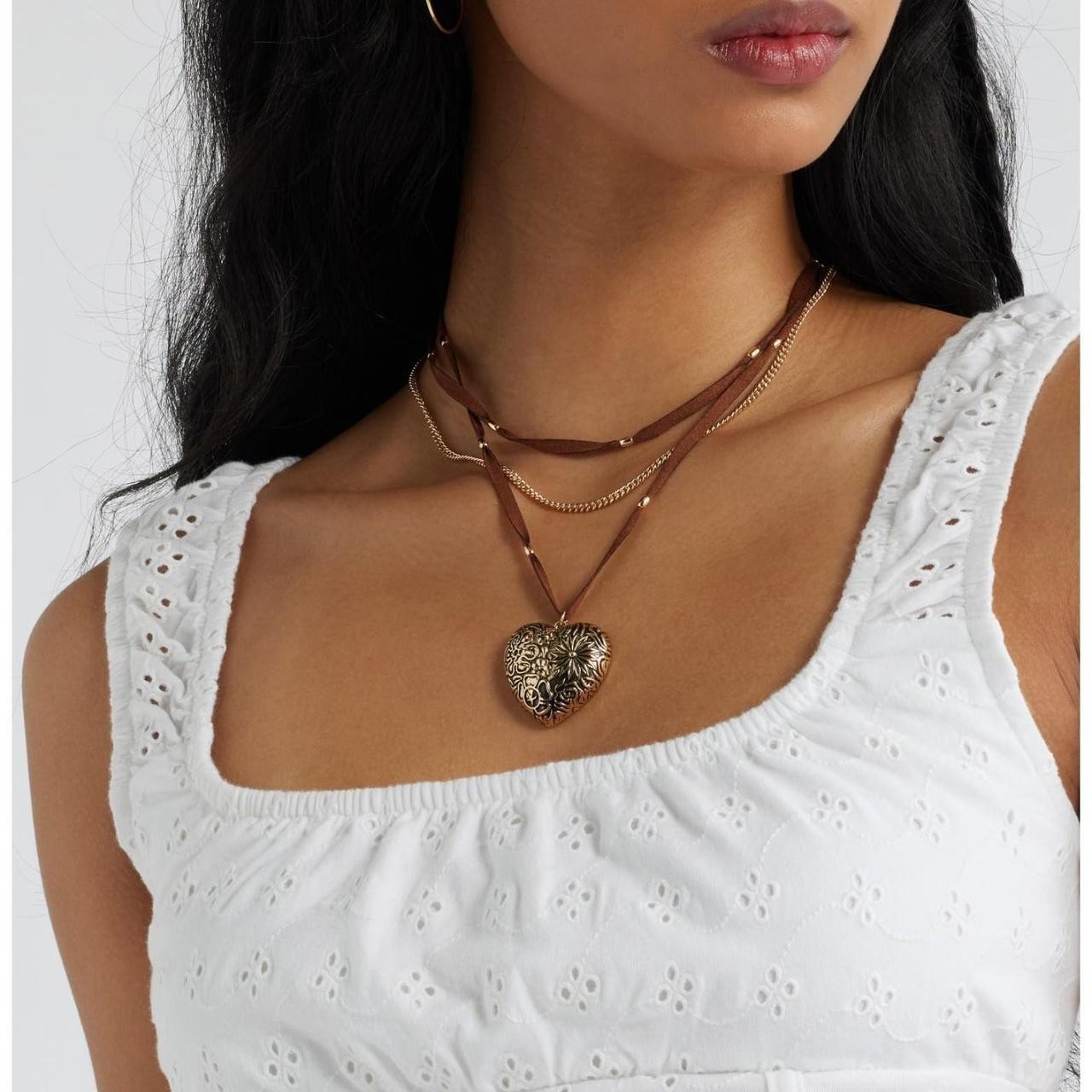 Women’s White Cotton Woven Eyelet Square Neck Sleeveless Wide Strap Tank