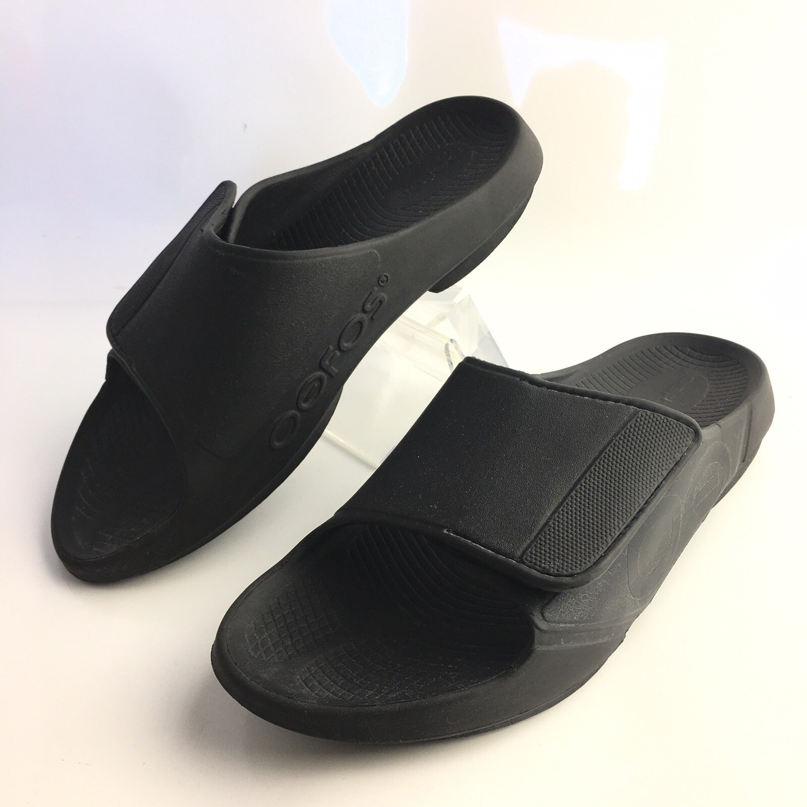 OOFOS Mens Size 13 OOAHH Sport Flex Sandals Slides Adjustable Comfort Recovery