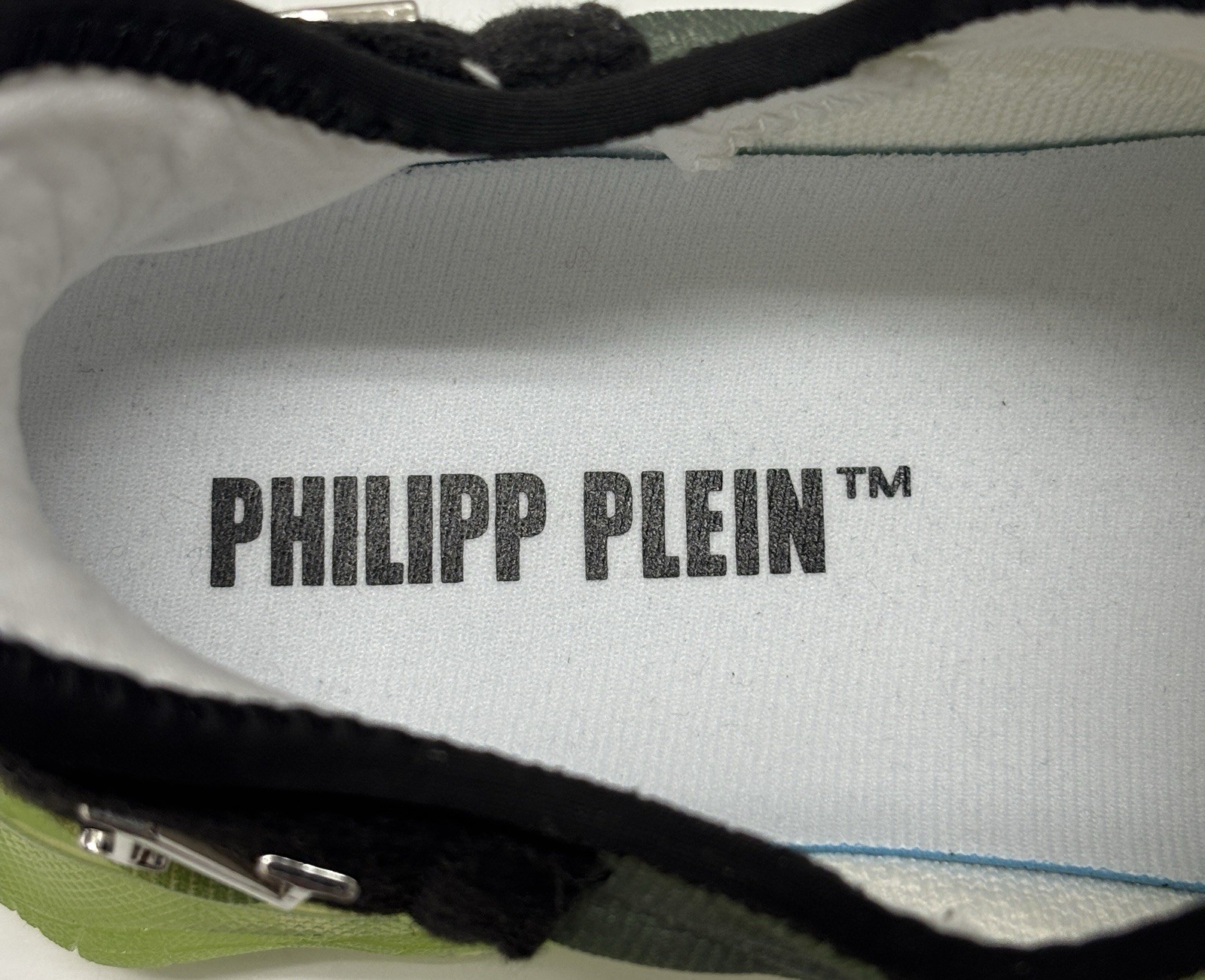 Philipp Plein Runner Hyper Shock Sneakers US 8 EU 41 Green Black New w/ Box