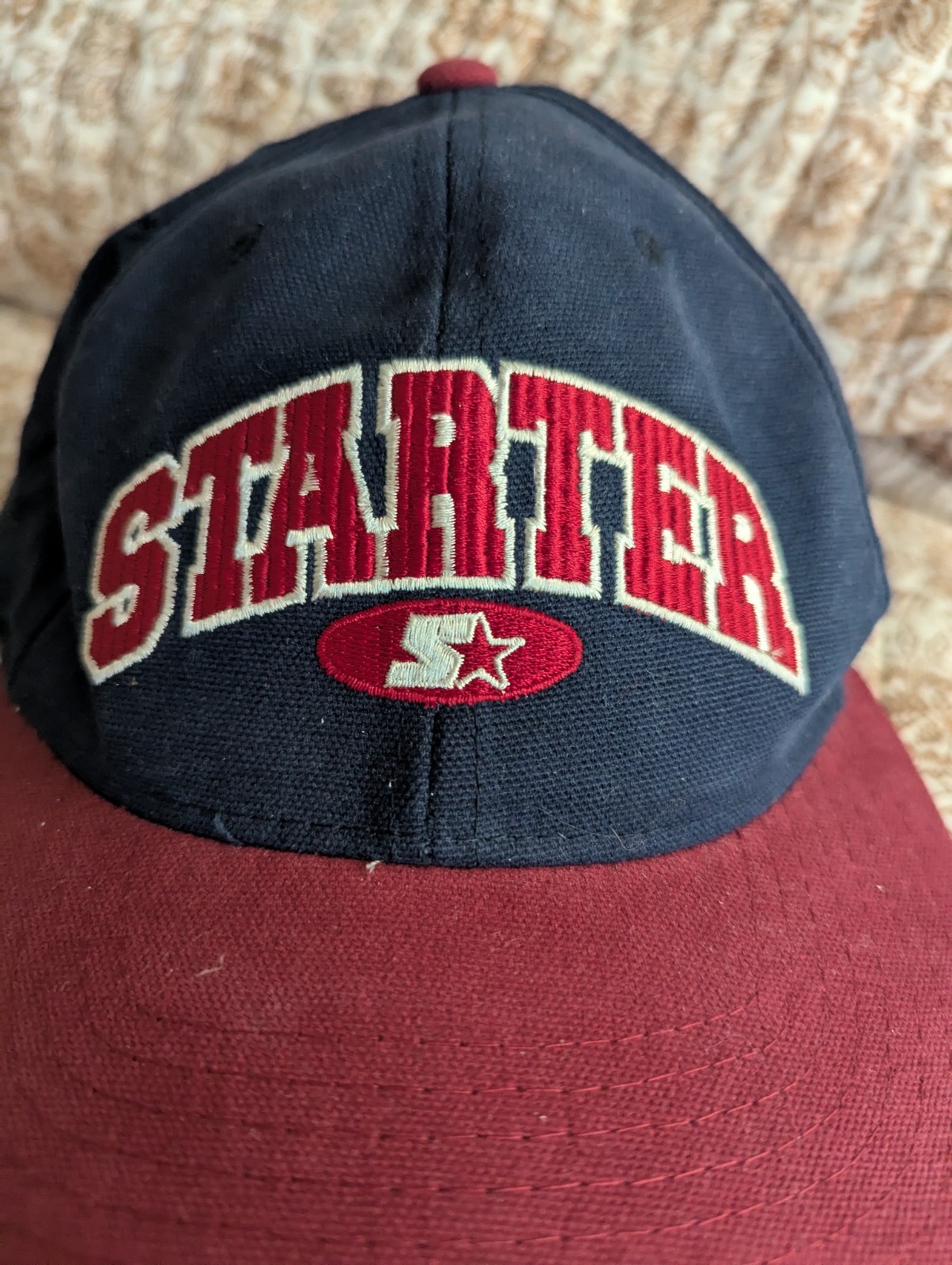 VTG Starter Logo spell out Black Hoop loop strapback Hat Cap