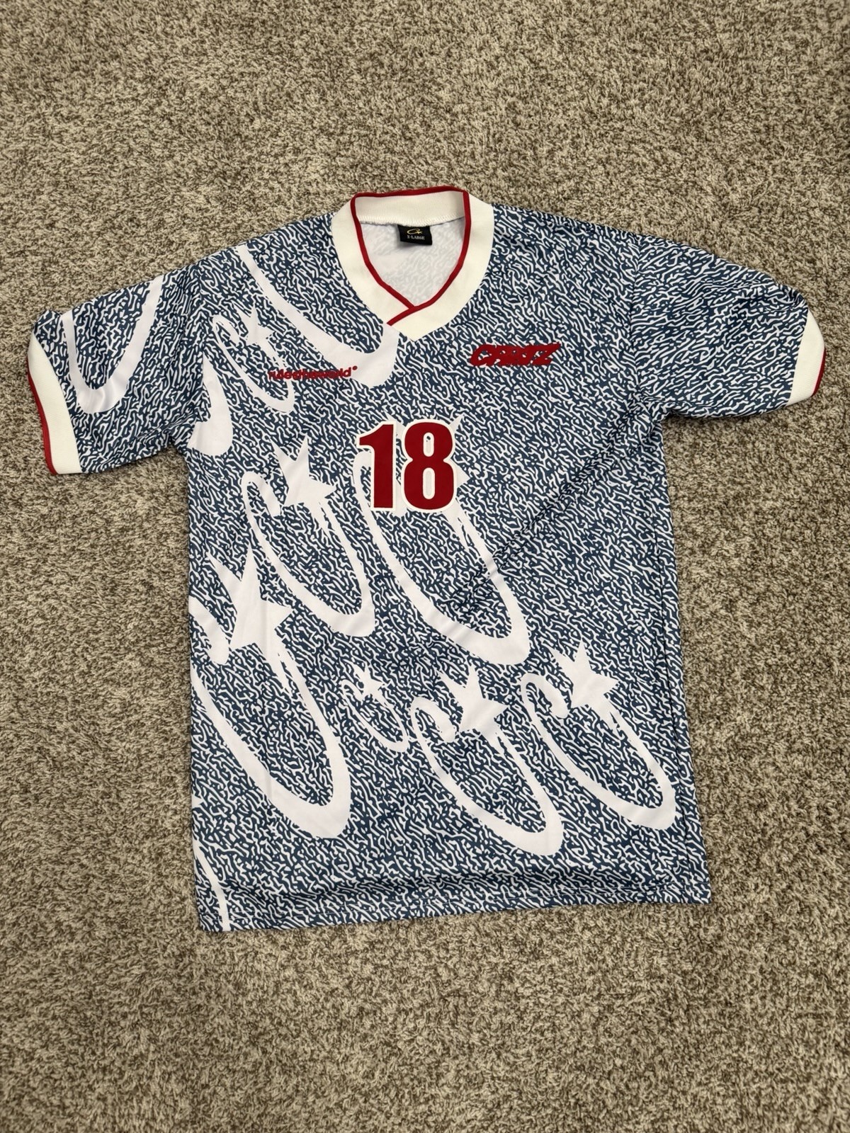 Corteiz Rules Stellar rulestheworld football shirt #18 jersey XL 1994 USA