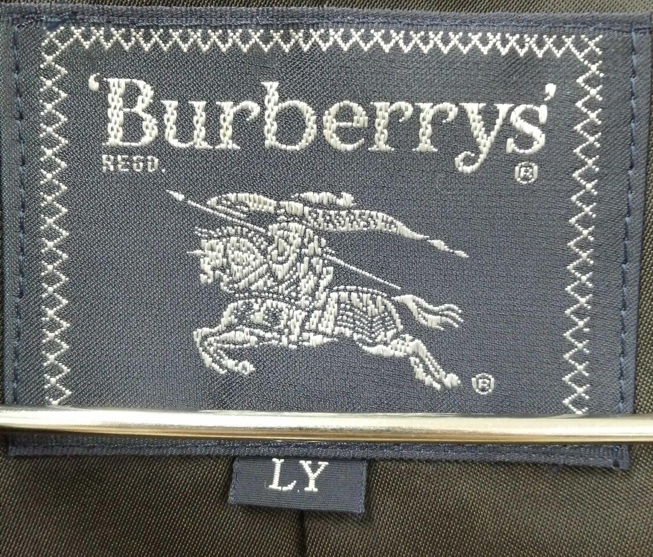 BURBERRYS Wool Cashmere Blend Coat Black LY Used