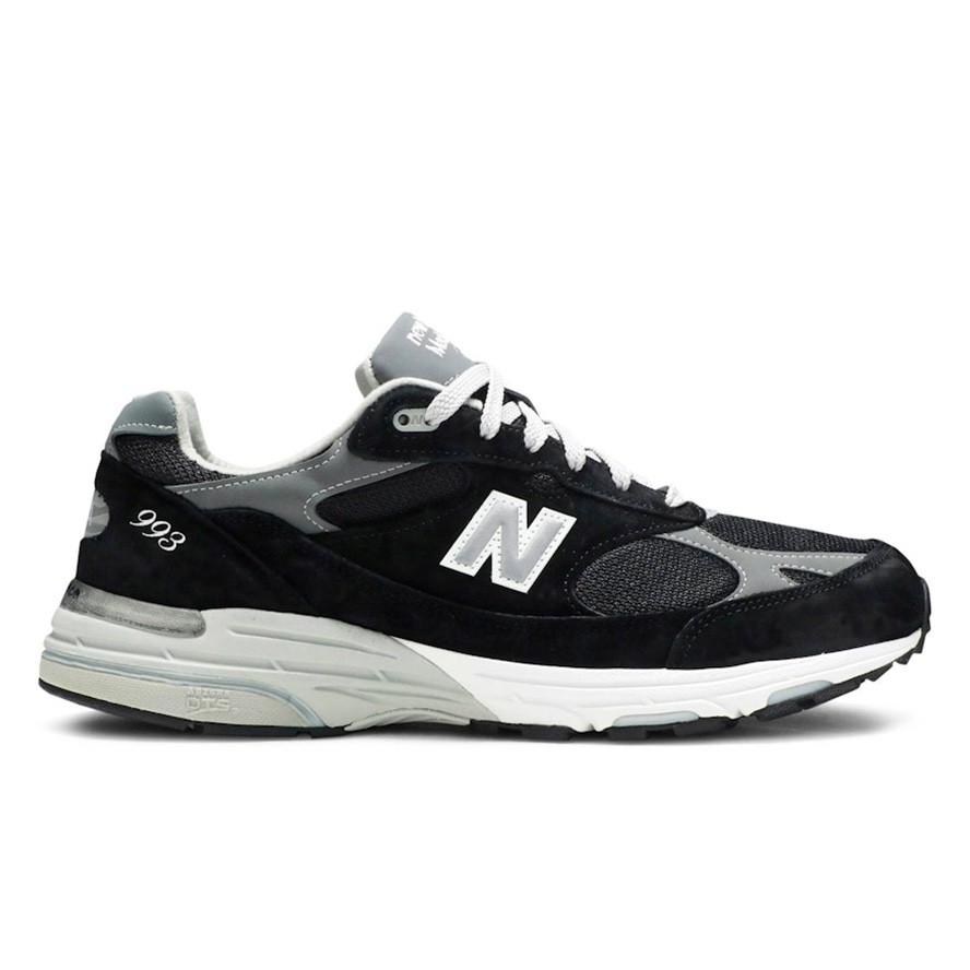New Balance 993 Made In USA Black White MR993BK Lifestyle Running Sneakers