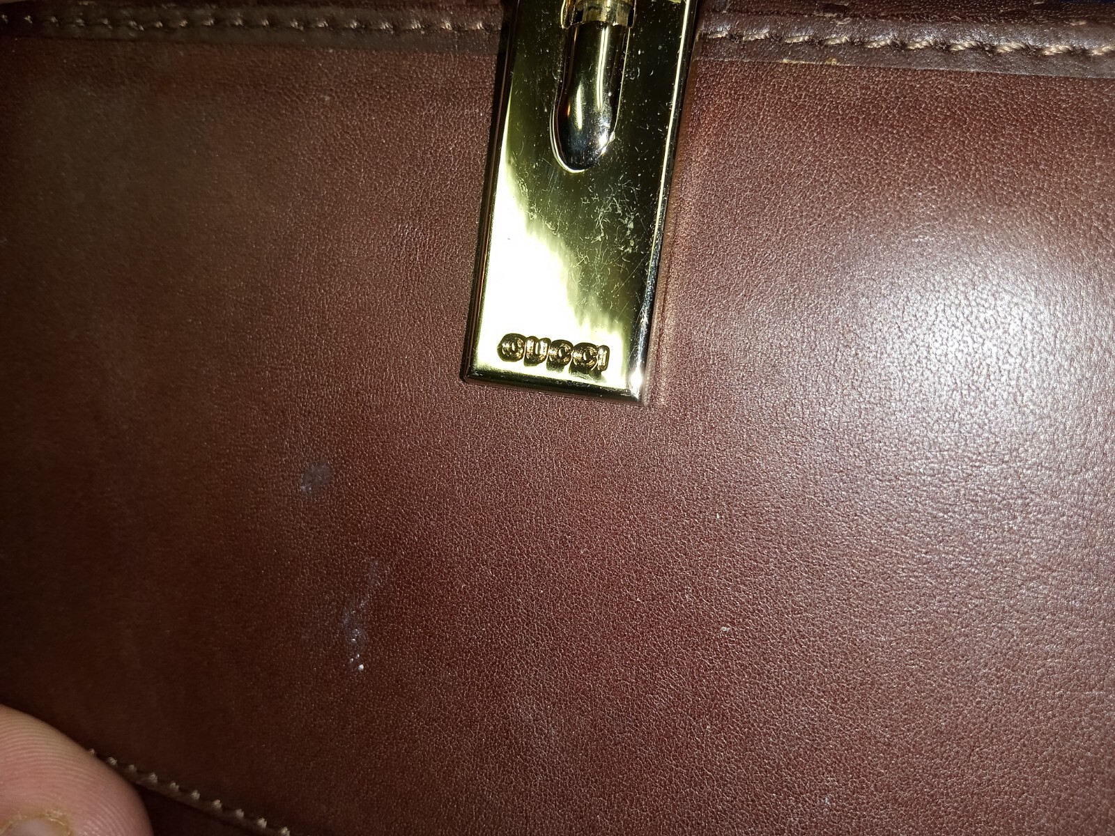 GUCCI Authentic Horse bit Brown Genuine Leather Wallet w/ Original Inserts $699