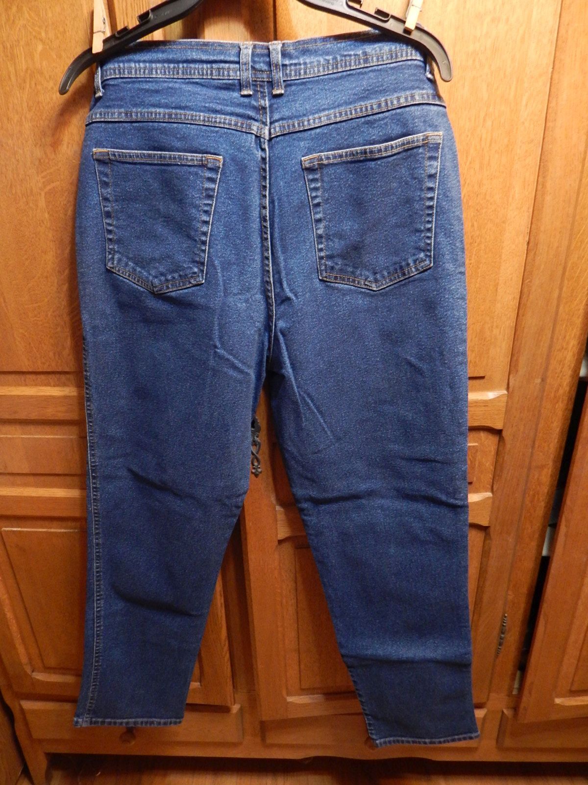 Ladies Bill Blass Stretch 98%Cotton 2% Lycra Denim Blue Jeans Sz 14 #L5