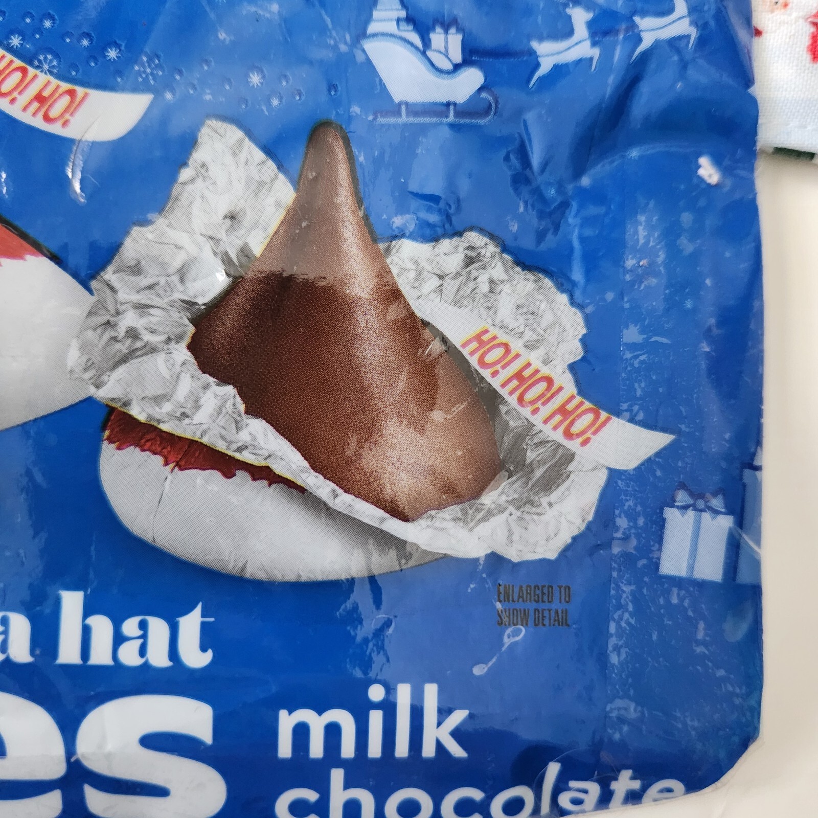 Hershey Kisses Santa Hat Milk Chocolates Homemade Bag ( Christmas)