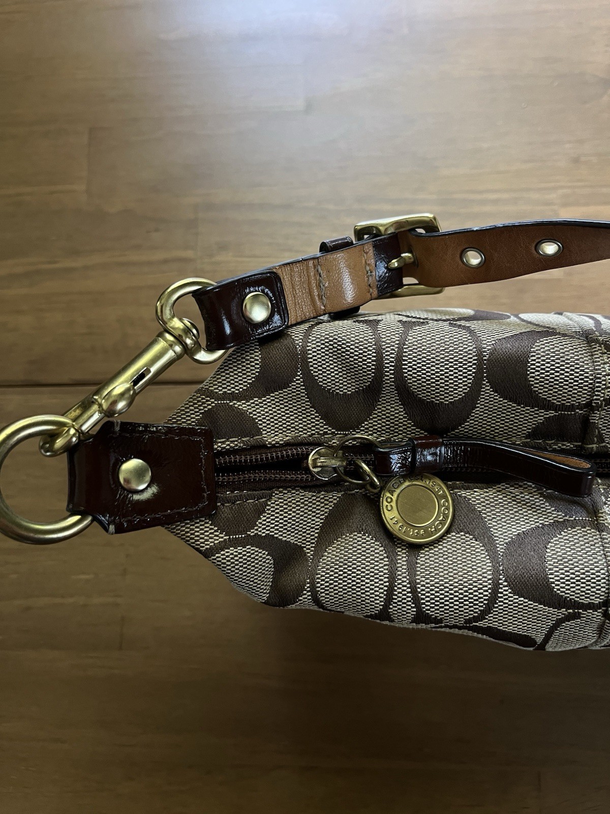 2009 Vintage Coach Signature Small Shoulder Bag