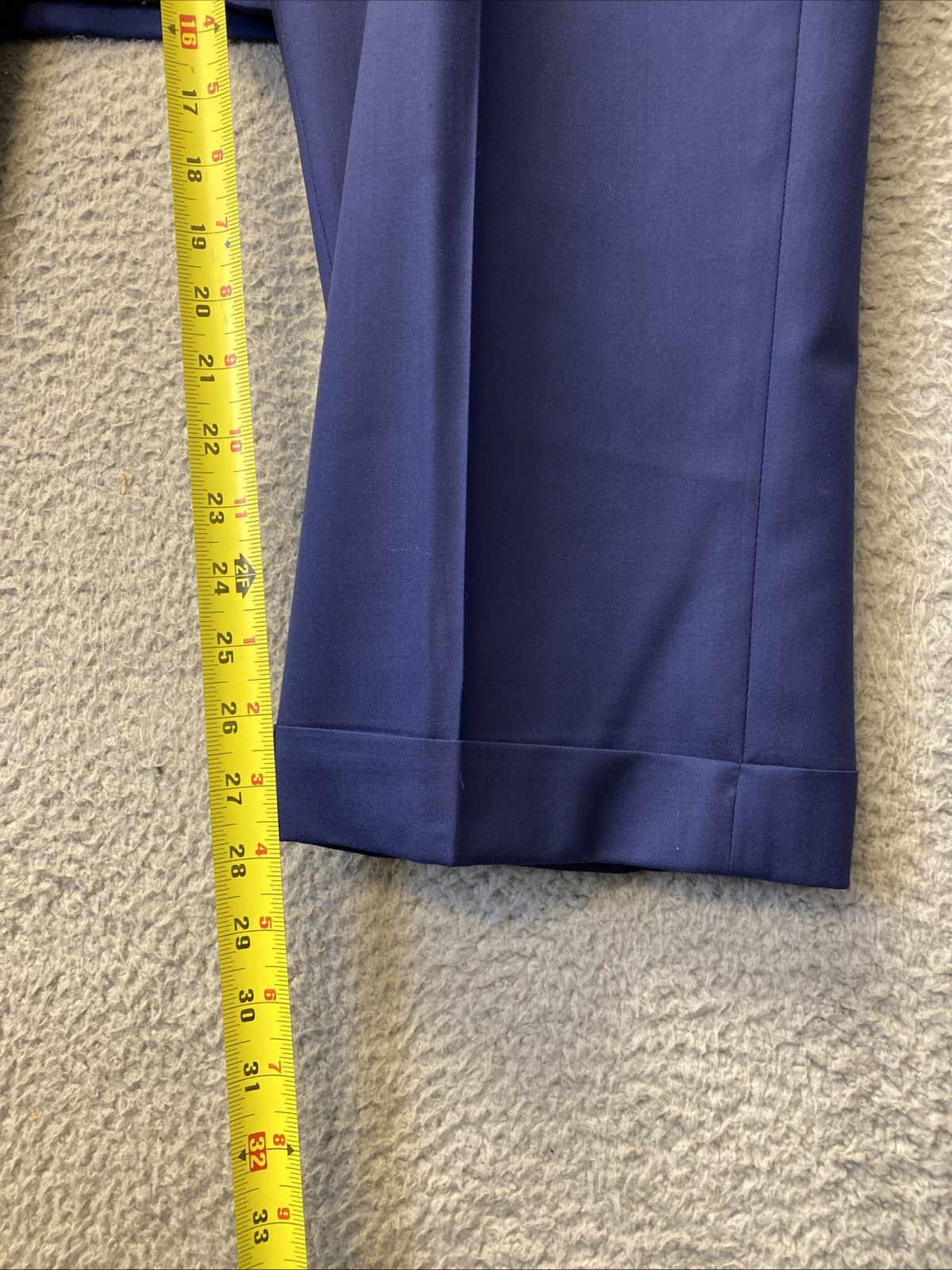 Indochino Suit Mens Size 56 Blue Made For You Navy 2 Piece Pants 50×28 Wool/1162