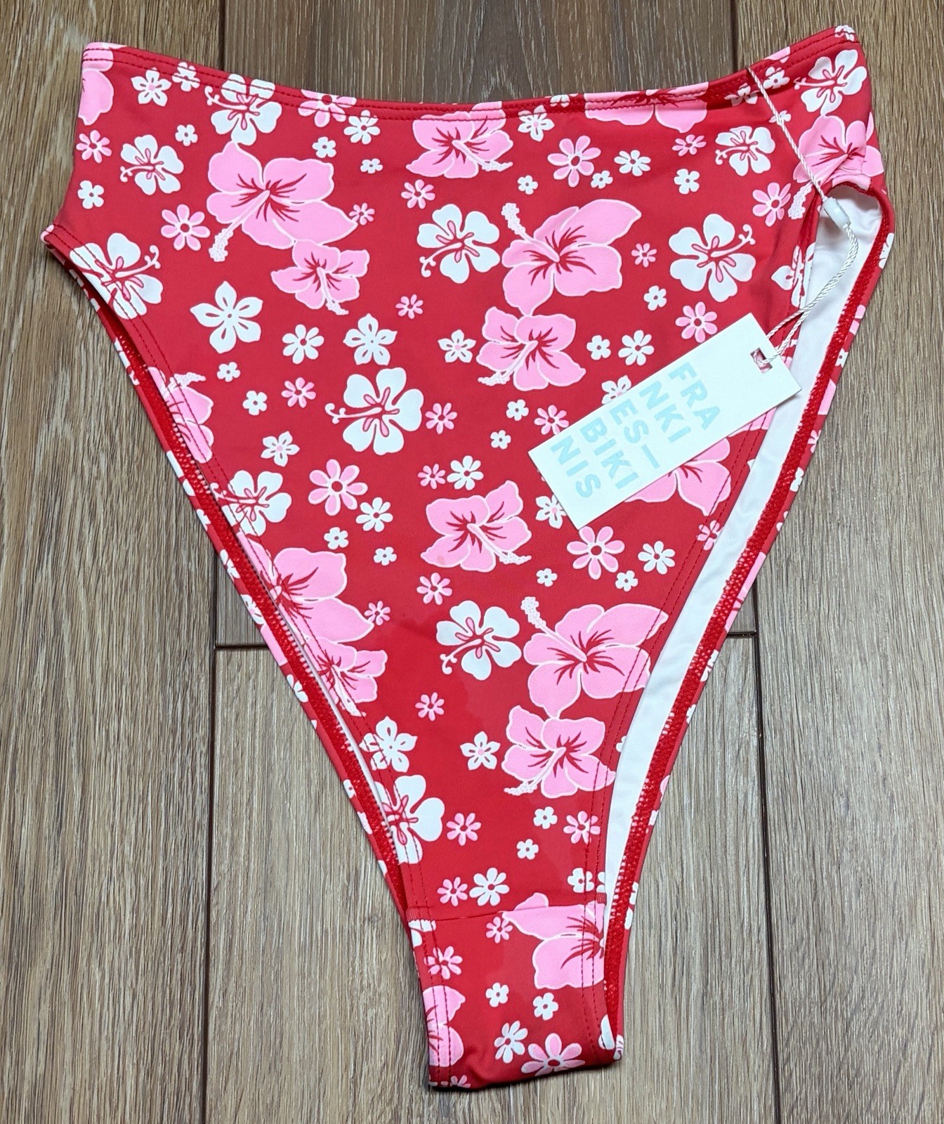 Frankies Bikinis Anne Floral High Waist Bikini Bottom Size Medium