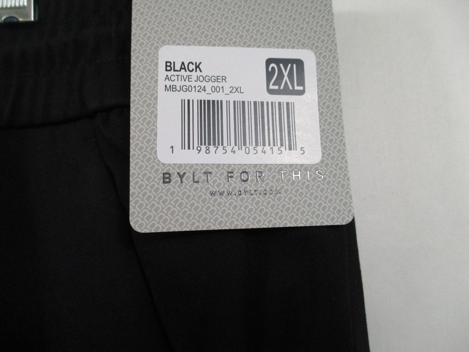 -NWT BYLT Active Jogger Men’s Sweatpants Jogging Pants Black Sz 2XL