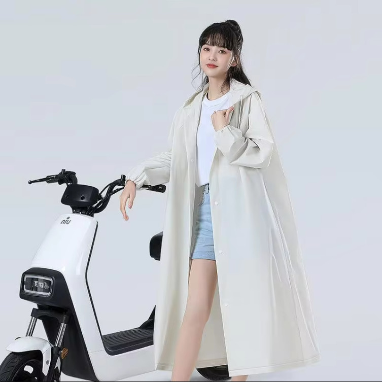 Adult Waterproof Hooded Raincoat Jacket Rain Coat Poncho Rainwear Outdoor Hiking