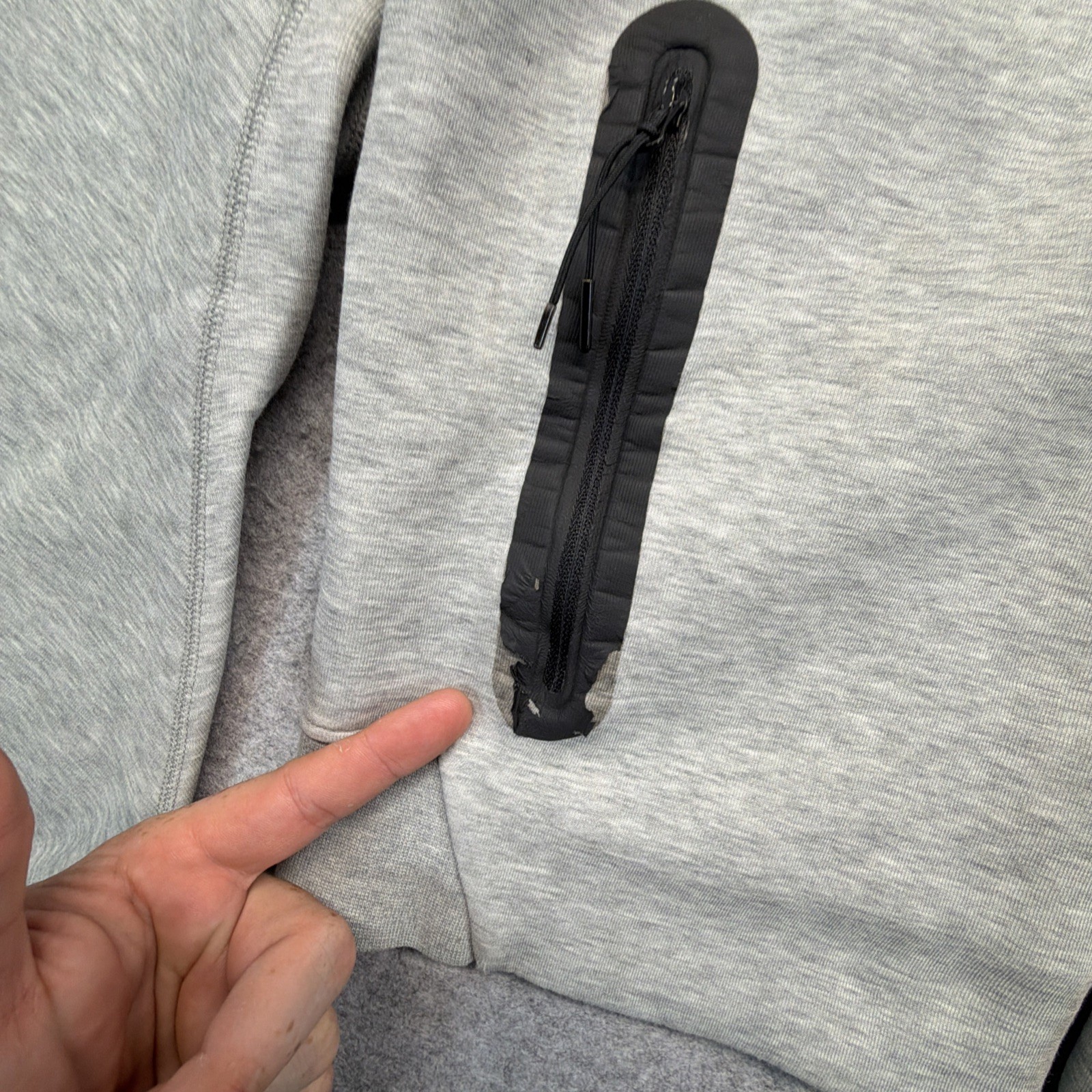 Nike Sportswear Tech Fleece Windrunner Gray Full Zip Hoodie Jacket Men’s Medium