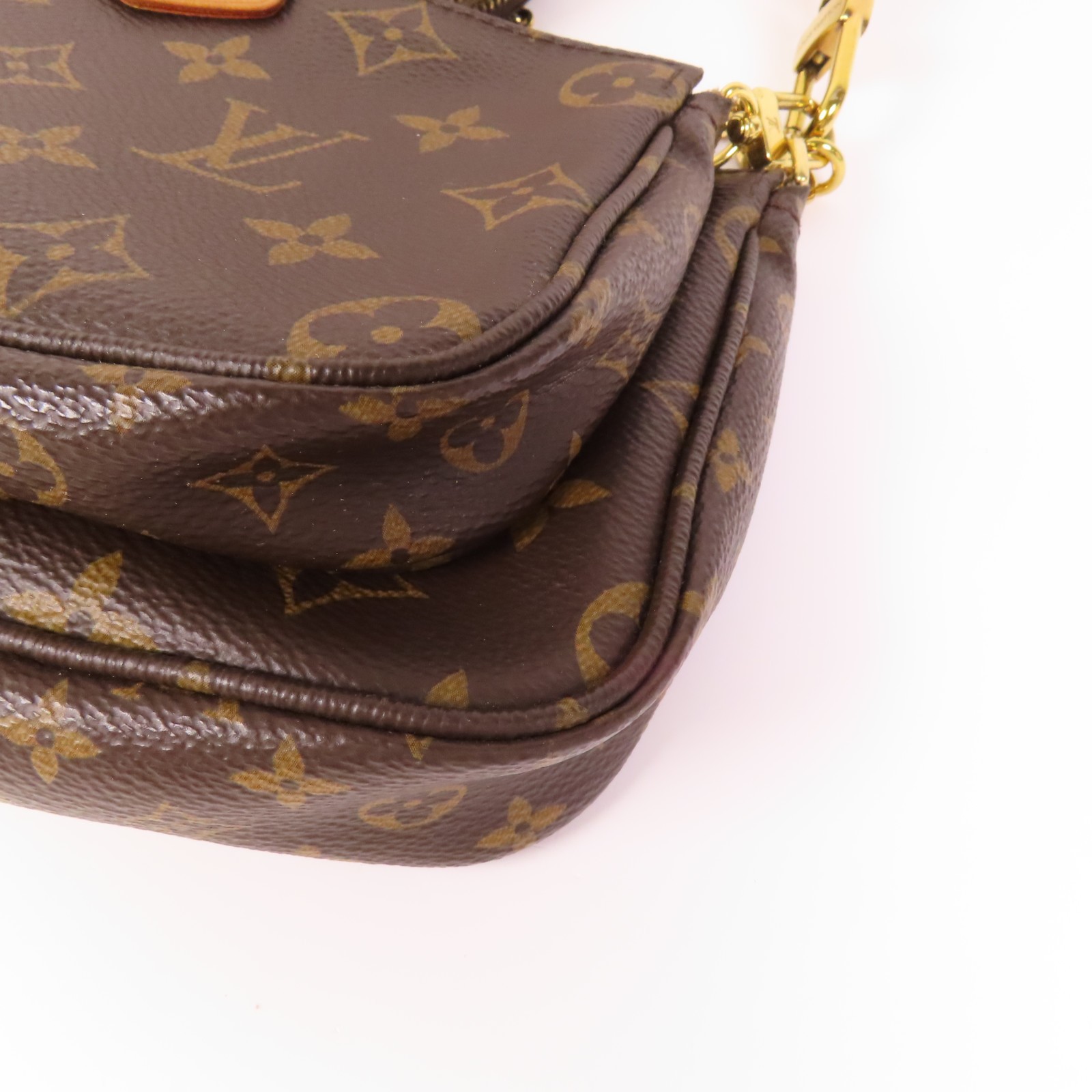 LOUIS VUITTON LV GHW Multi Pochette Accessoires 2 Way Bag M44840 Monogram Brown