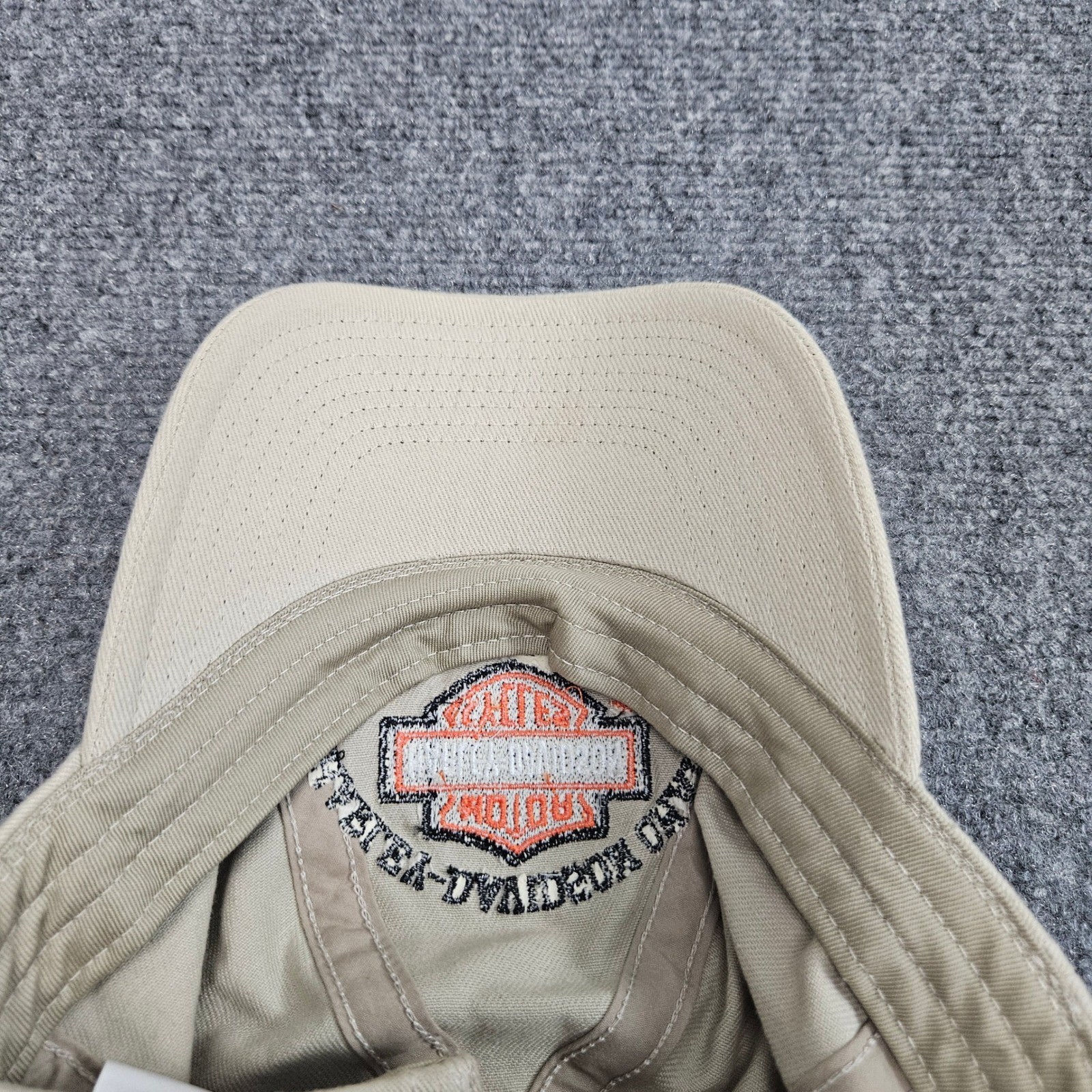 Harley Davidson Oman Muscat Hat Tan Embroidered Middle East Biker Motorcycles