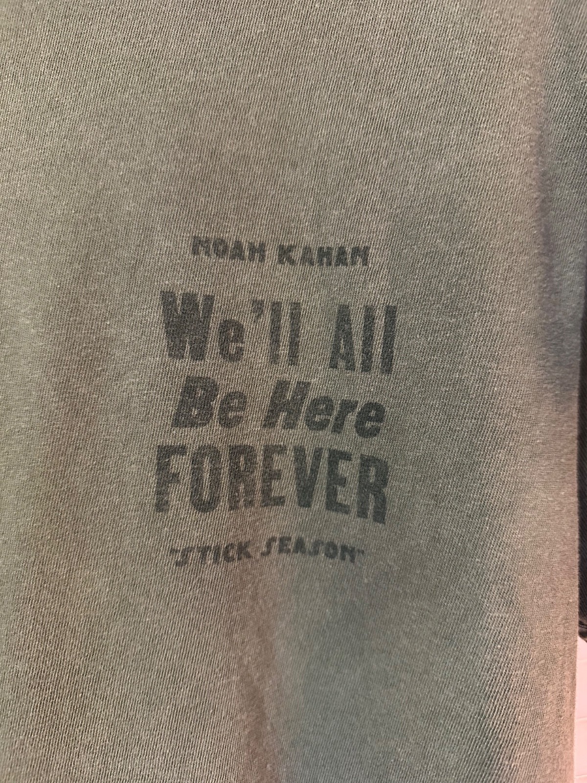 Noah Kahan “We’ll All Be Here Forever” Stick Season Album Tour Medium Unisex ’24