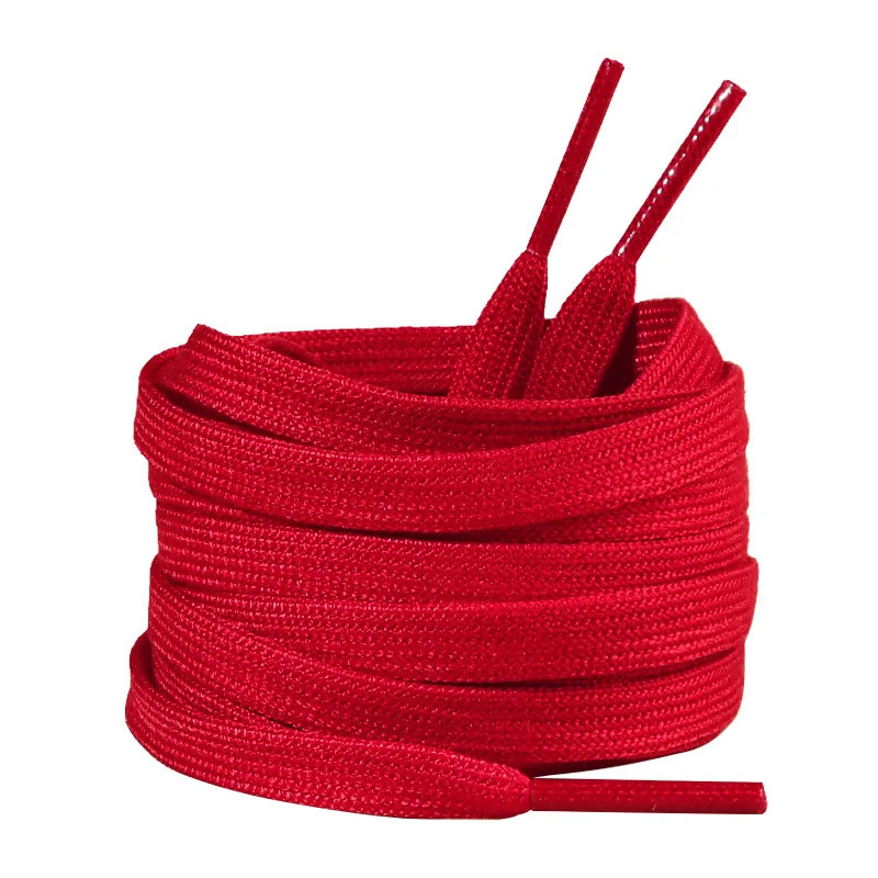 New 0.8cm Wide Flat Cotton Shoelaces Unisex, Solid Color High-Quality Shoelace S