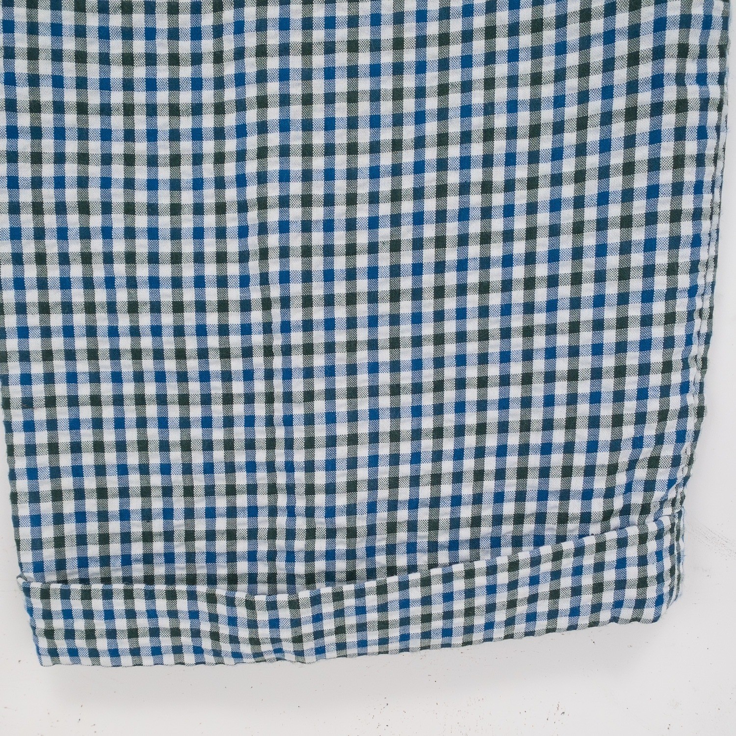 LINEA UOMO Mens Relaxed Straight Fit Seersucker Green Combo Gingham Pants 36X32