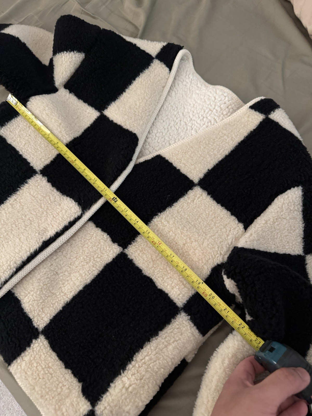 Source Unknown Women’s Viral Jacket & Vest Bundle Black Cream Checkerboard