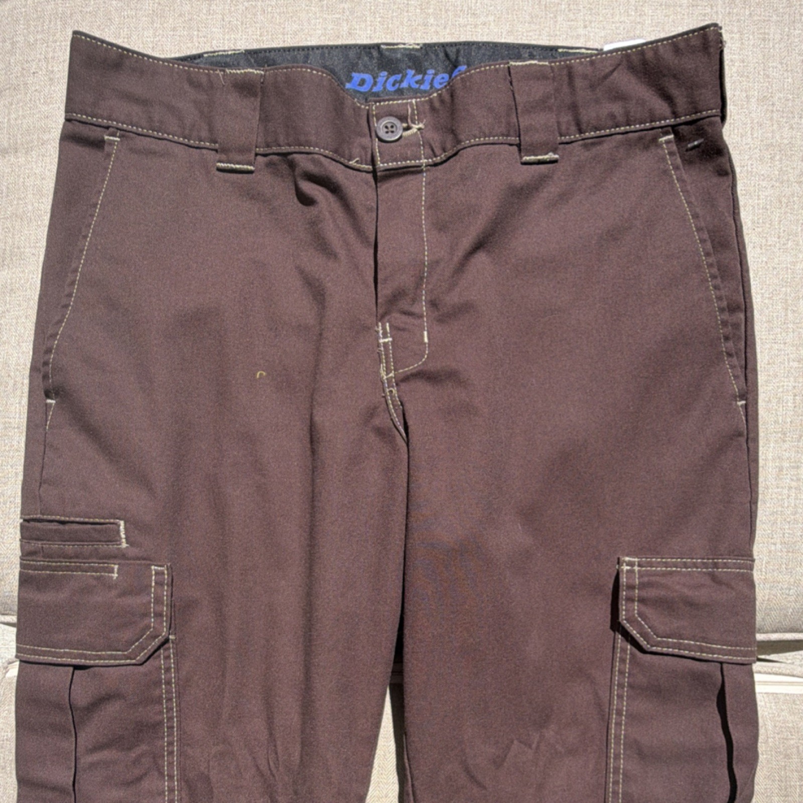 Dickies Flex Slim Straight Work Pants Brown 34×30 WP154CB Construction