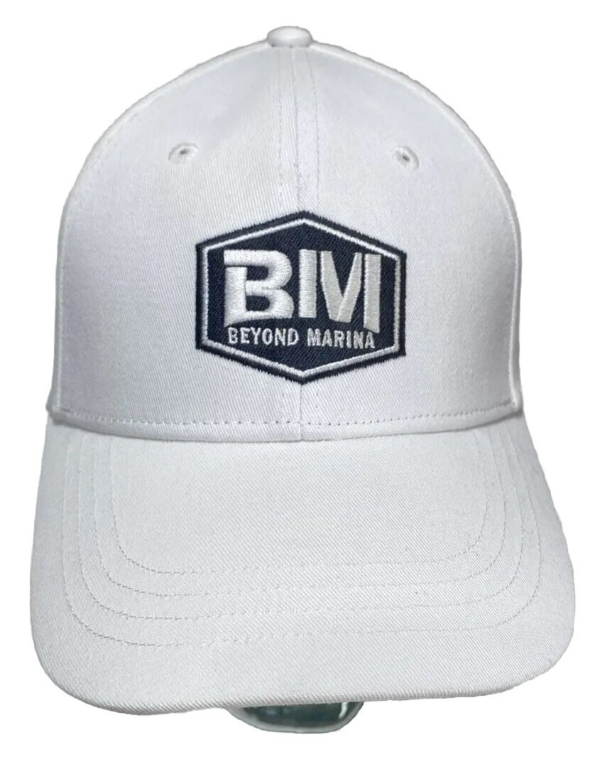 Beyond Marina Black and white logo baseball hat cap new as is unisex adjustable