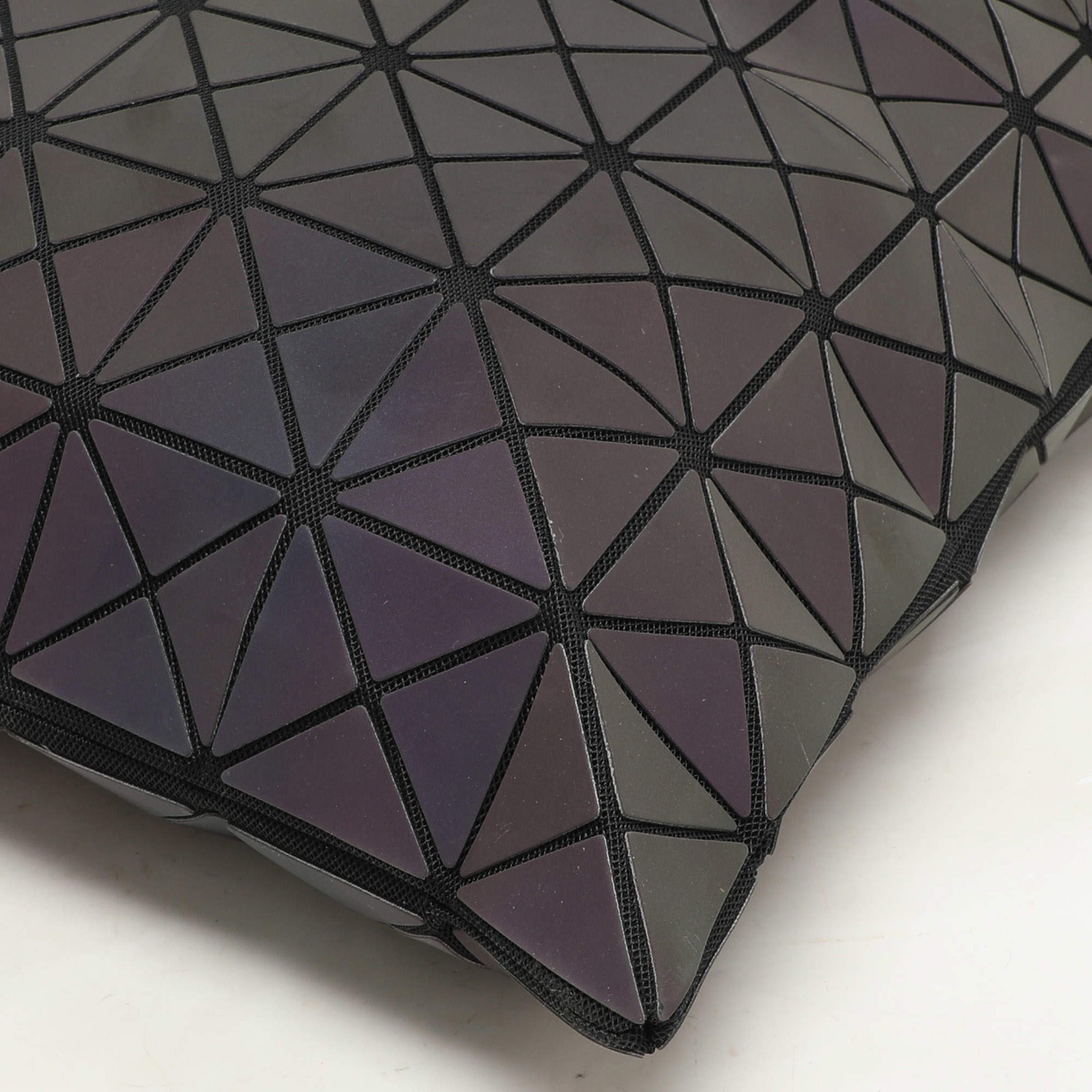 Issey Miyake Multicolor Iridescent Effect Synthetic Leather and Mesh Bao Bao