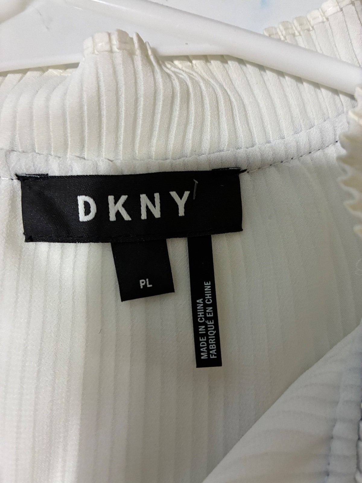DKNY cute formal white blouse