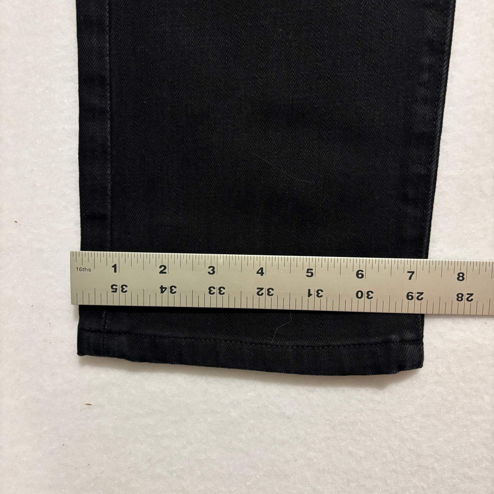 AG Adriano Goldschmied Matchbox Slim Straight Black Jeans Men 31×34 Actual 31×29