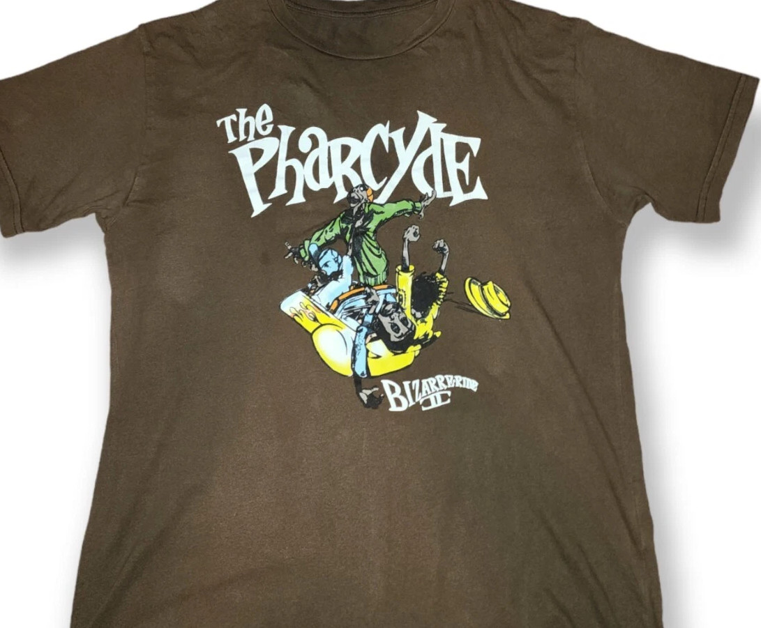 The Pharcyde Bizarre Ride II Rare Band Dark Chocolate T-Shirt ZA650