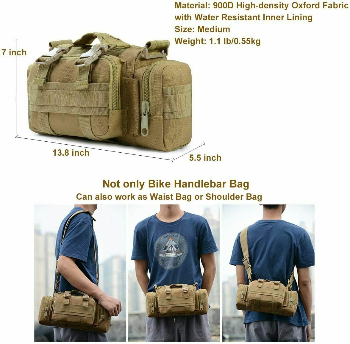 Tactical Waist Pack Molle Pouch Deployment Bag Utility Outdoor Camping Hiking
