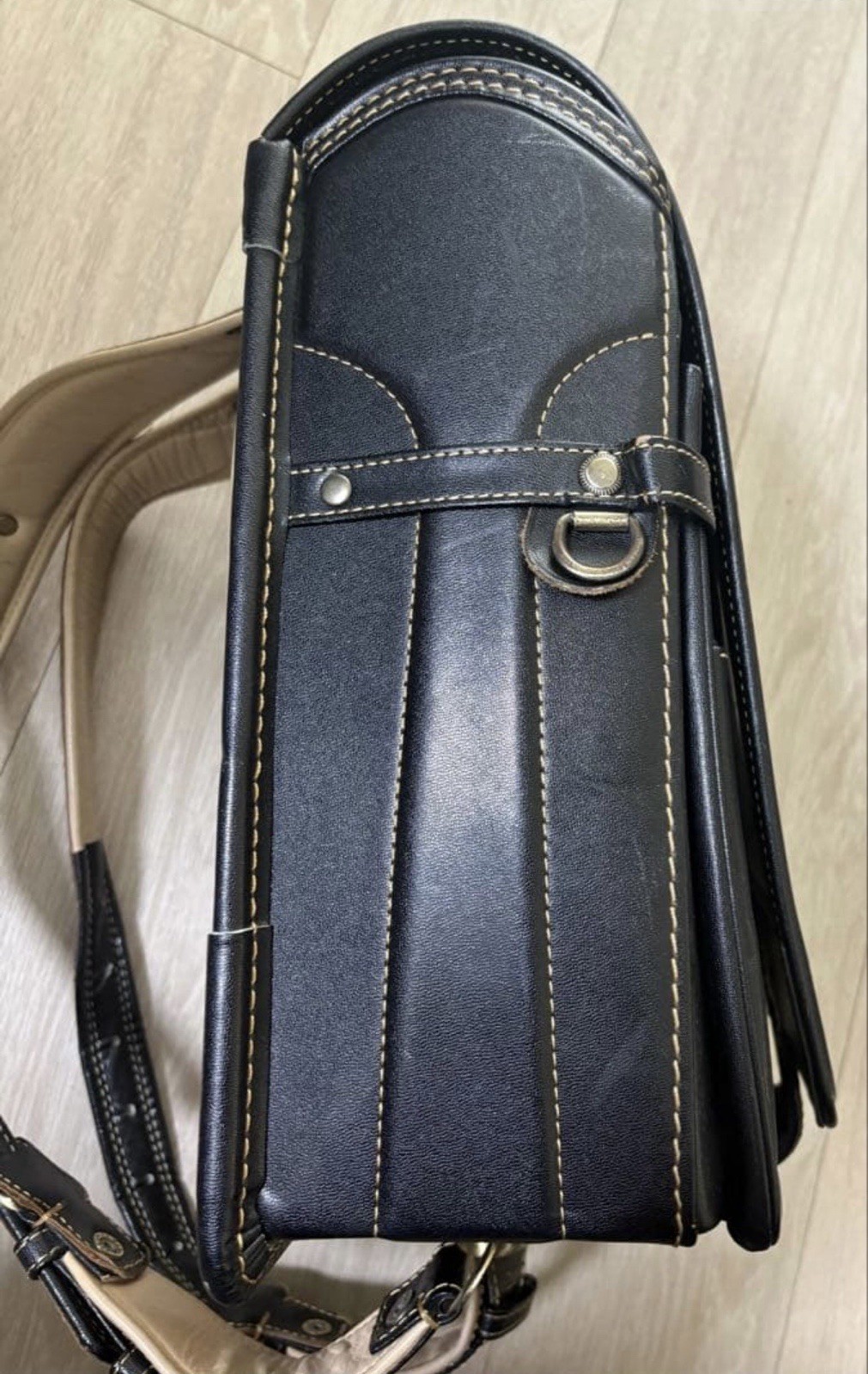 Randoseru Tsuchiya Kaban Genuine Leather Antique-Black : Japan School Bag SR-2