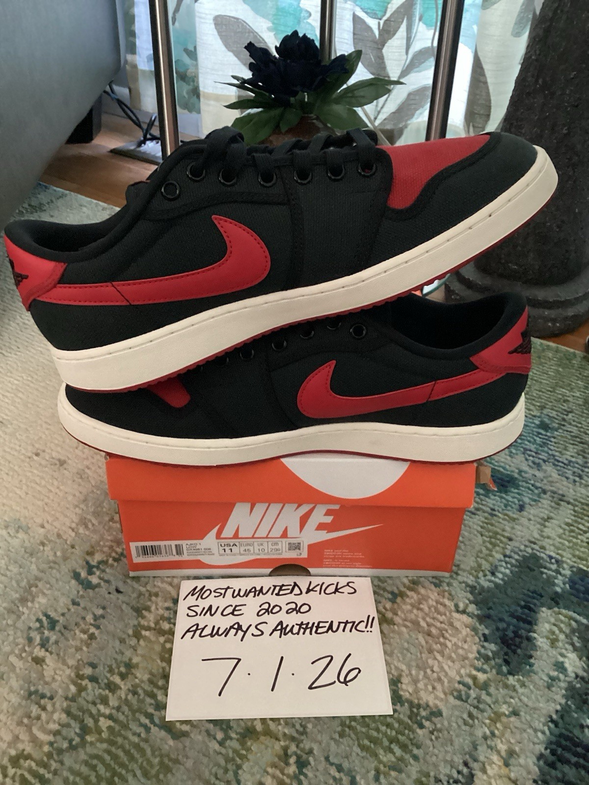 DS 2023 Nike Air Jordan Retro 1 Low AJKO Bred Men’s Sz 11