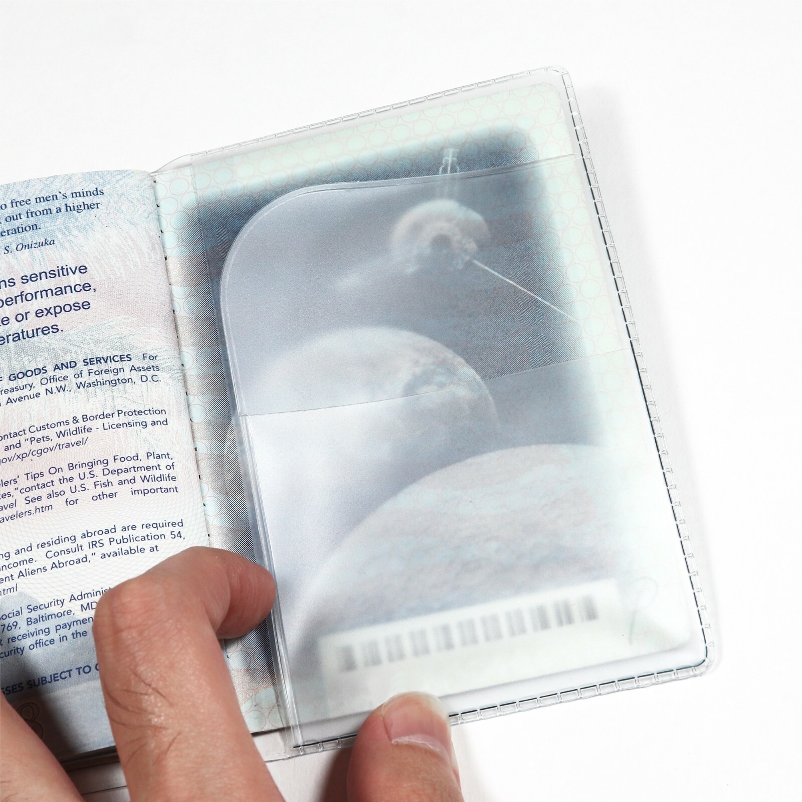 Clear Passport Cover Plastic Passport Protector Vinyl ID Card Protector Case 6pc