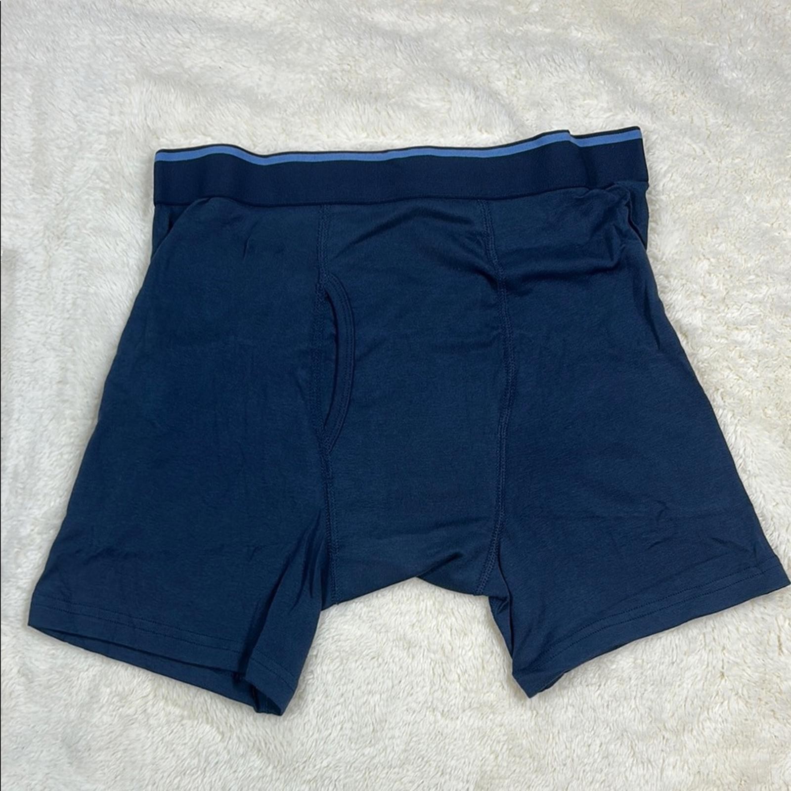 Kirkland Signature Men’s Blue Boxer Briefs Medium Premium Stretch Underwear