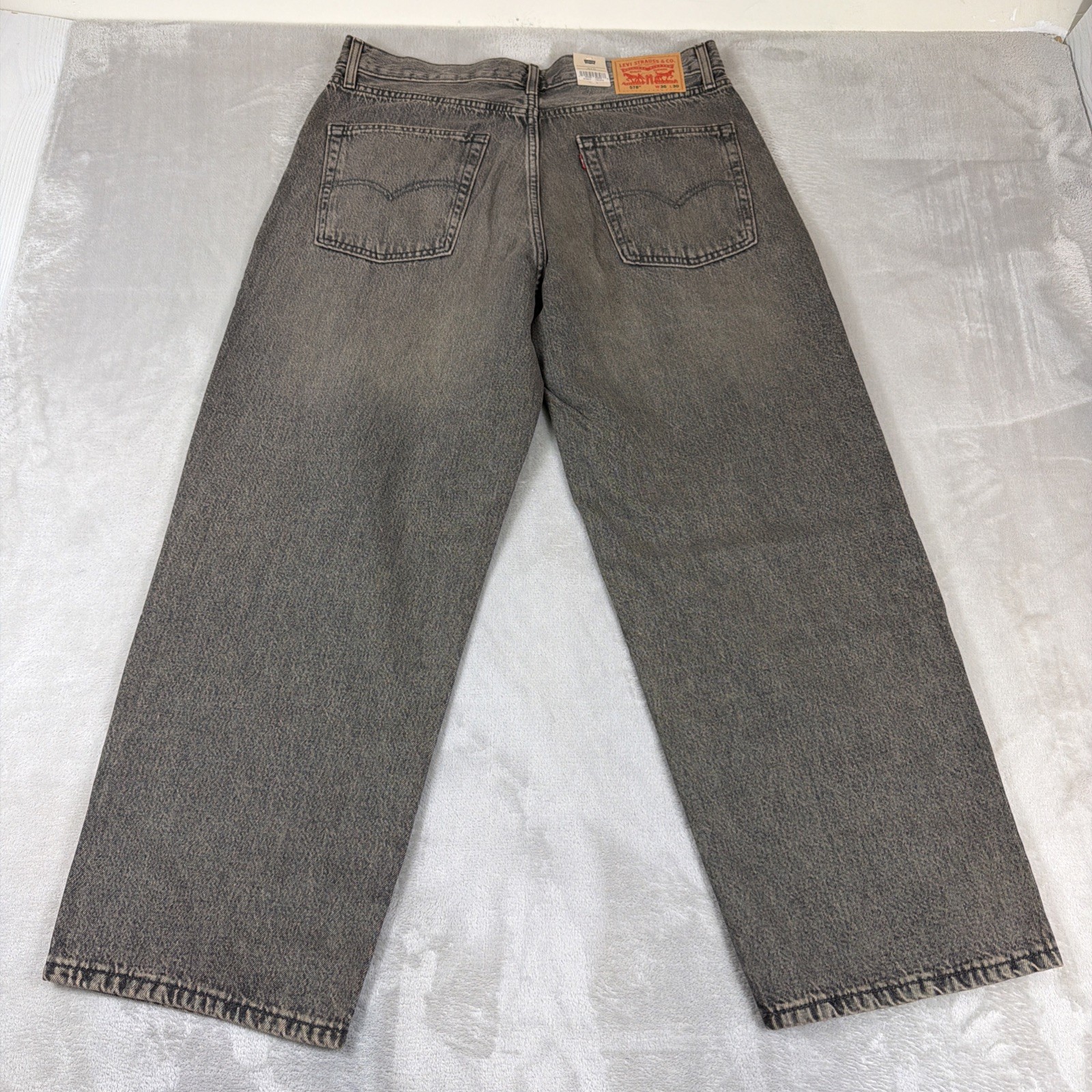 Levi’s 578 Baggy Denim Jeans Men’s Size 36×30 Gray Cotton Y2K