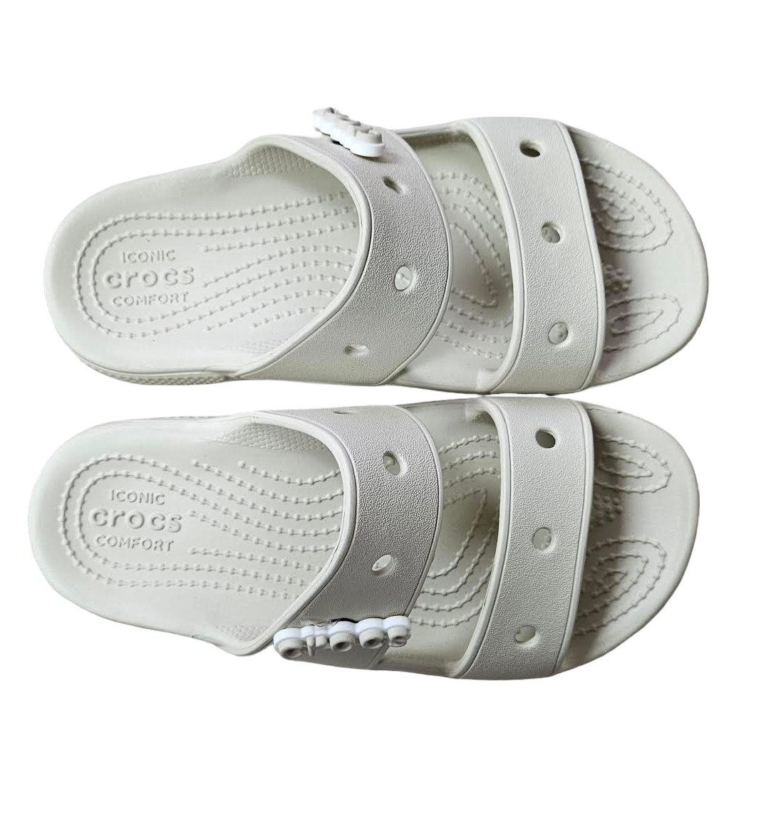 Crocs Z4001* Unisex Beige Classic Slide Sandals Size W4 M2