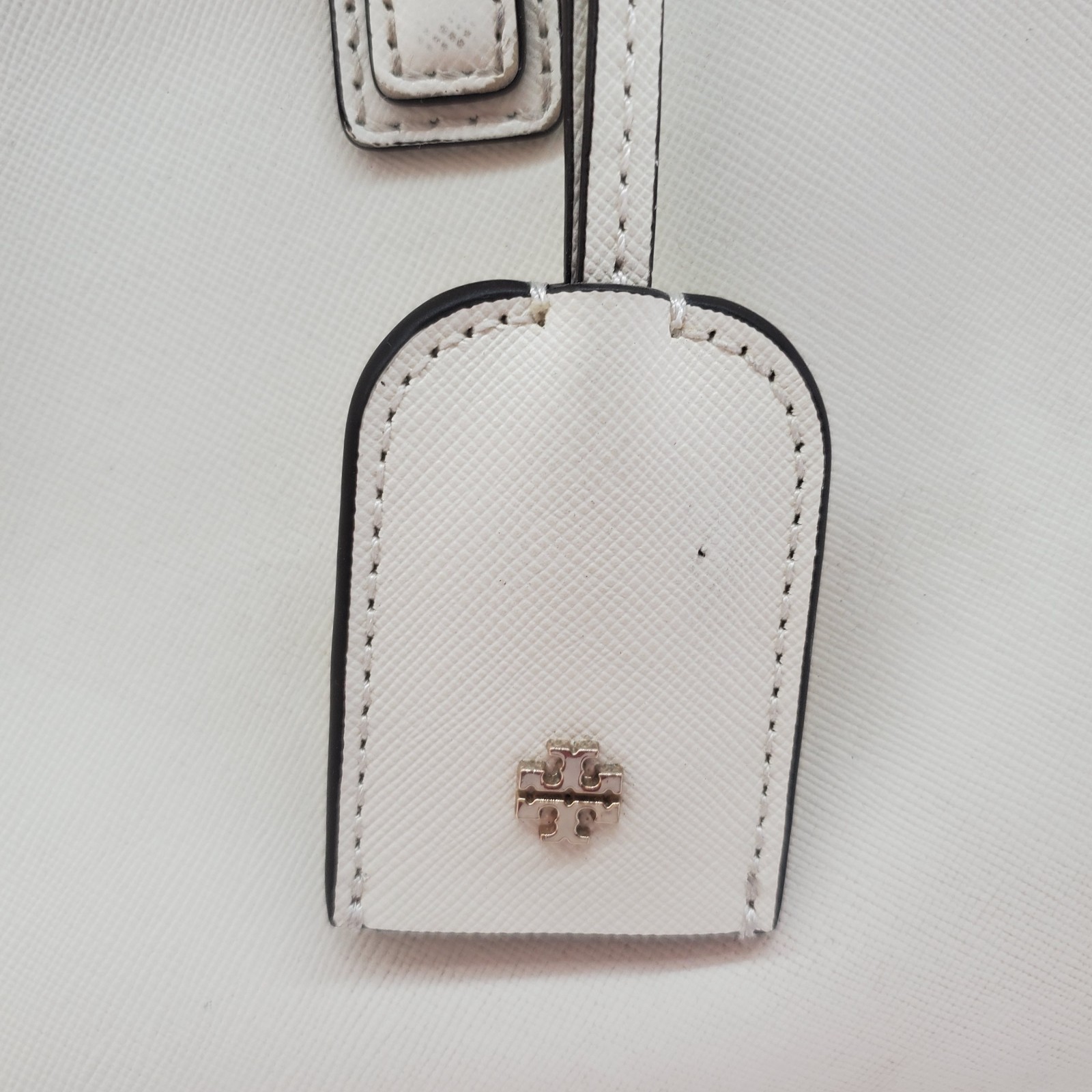 Tory Burch Curved Robinson Color Block Wear To Handles $408.10 Receipt Inside