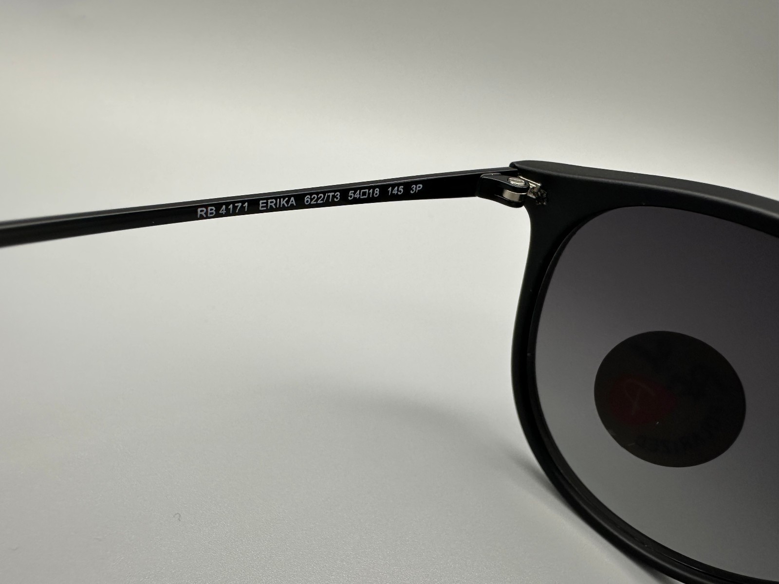 New Ray-Ban RB4171 Erika Matte Black/ Grey Polarized Gradient Women’s Sunglasses