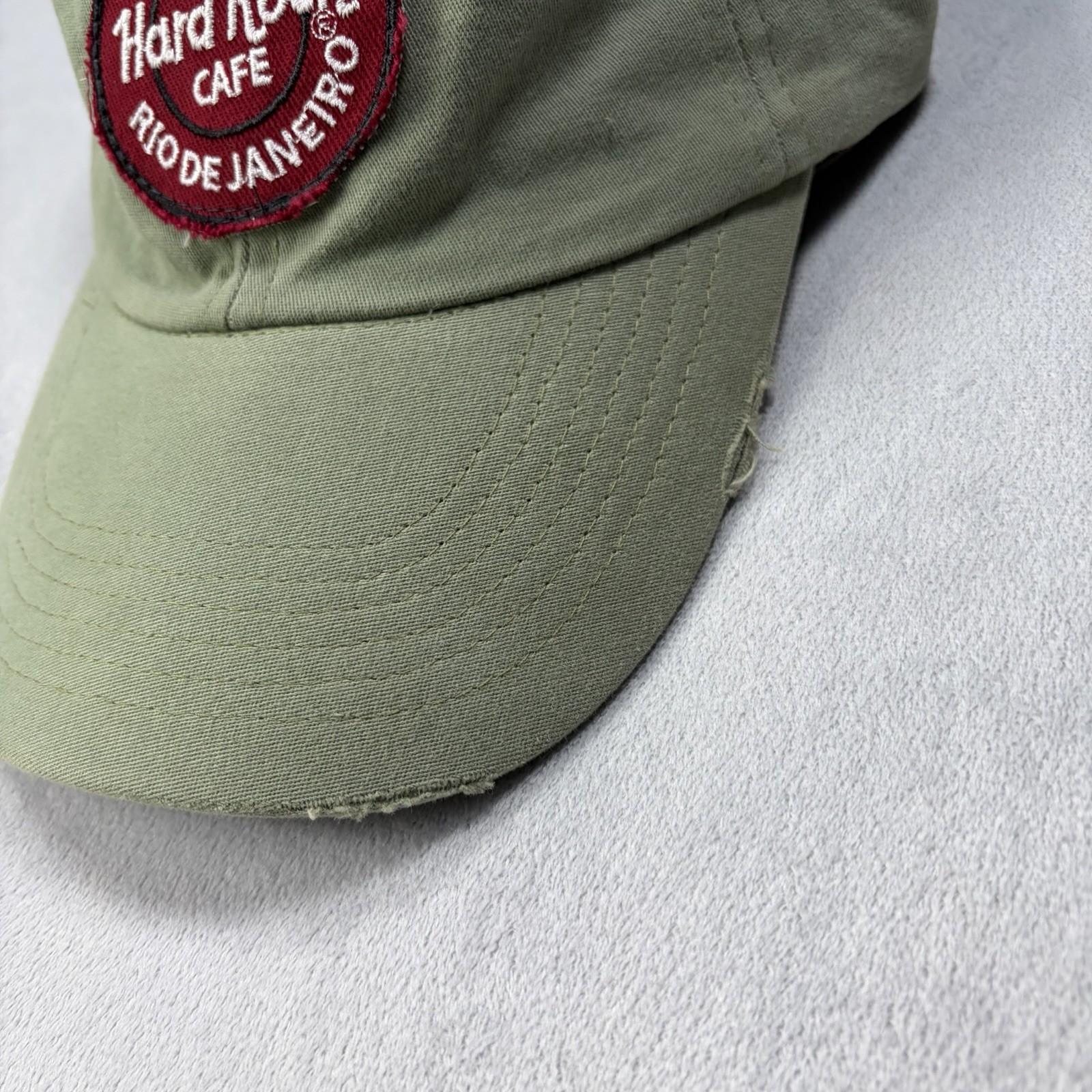 Hard Rock Cafe Snapback Hat Cap Rio De Janeiro Green.