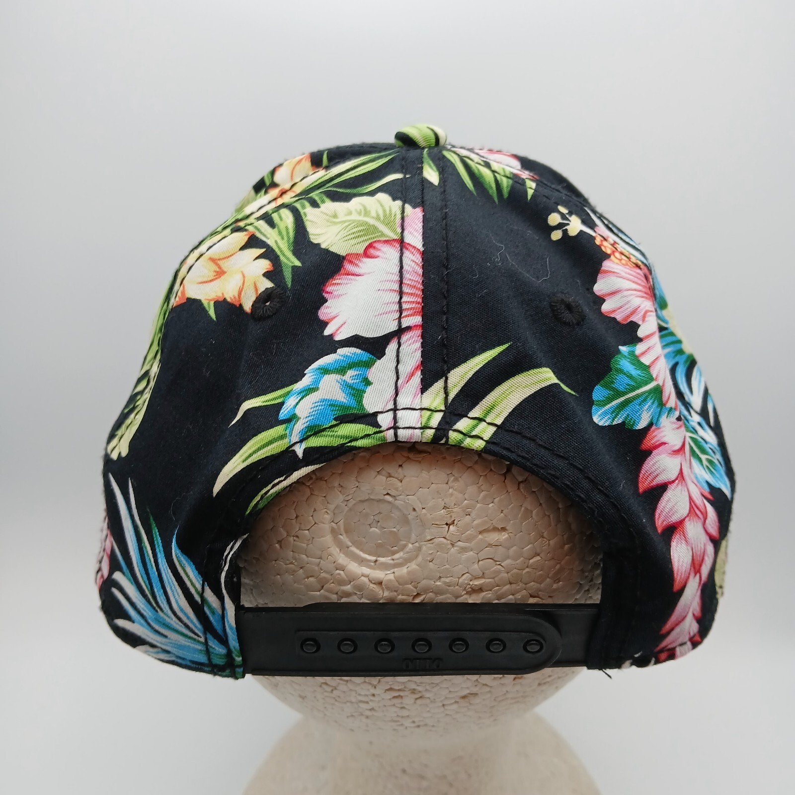 Hawaiian Tropical Hat Cap Snapback Progress Multicolor Floral Pattern Script