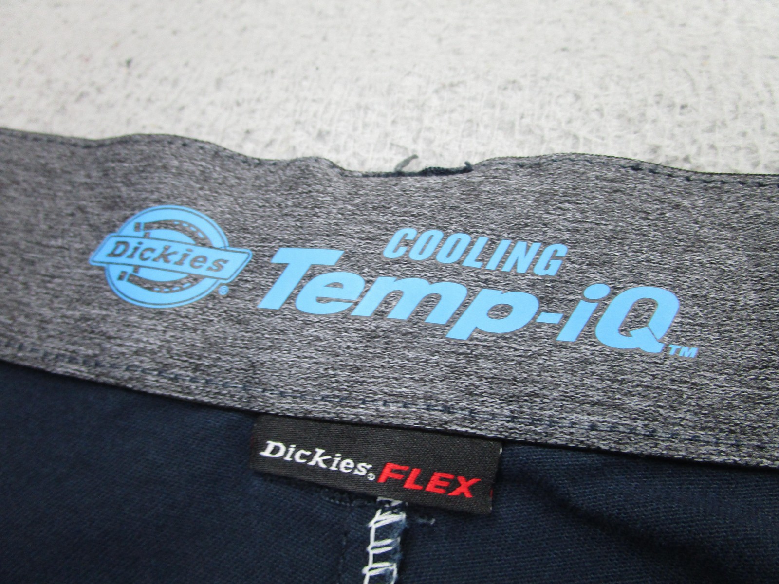 Dickies Temp IQ Flex Shorts Mens 48 Navy Cooling Work Chino Performance Stretch