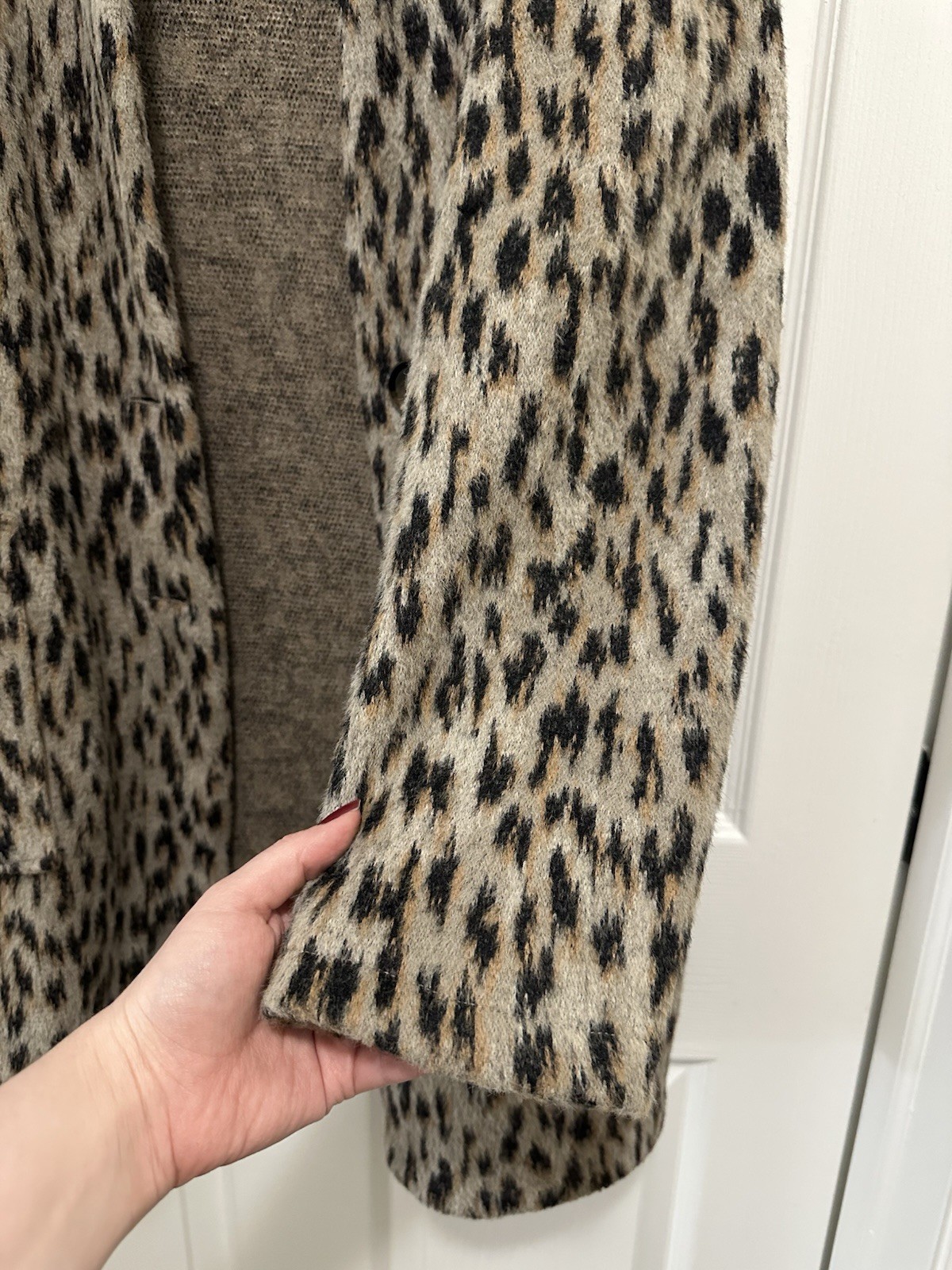 Maurice’s Leopard Print Coatigan Jacket Sz XL