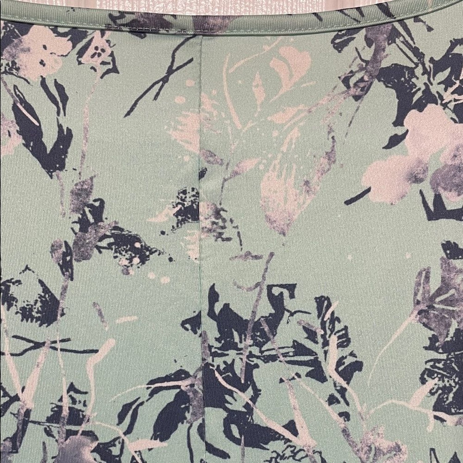 Romantic Malachite Green Floral Midi Dress Flutter Sleeve Size XL