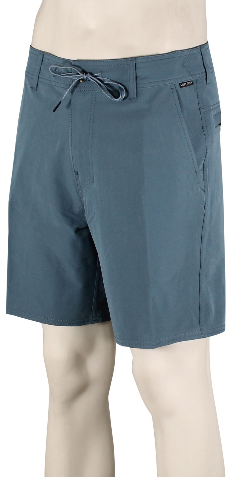 Salty Crew Transom Tech 18″ Hybrid Walk Shorts – Channel Blue – New