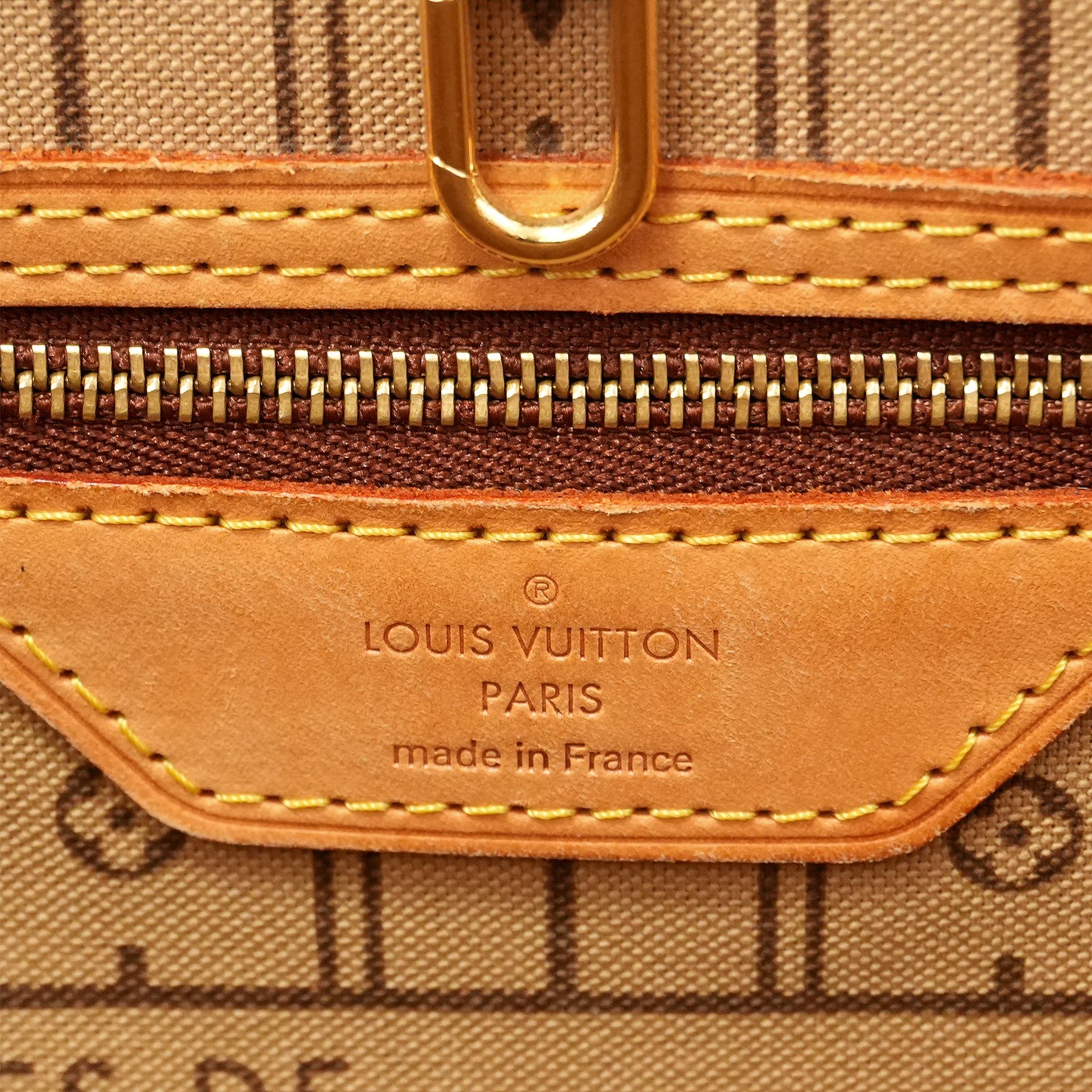LOUIS VUITTON LV Monogram Neverfull PM M40155 Tote Bag Brown VI4097 Auth #57534A