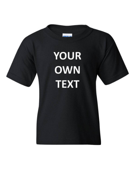 Youth Custom Shirt Personalized Name Customized T-Shirt Boys & Girls Gift Tee