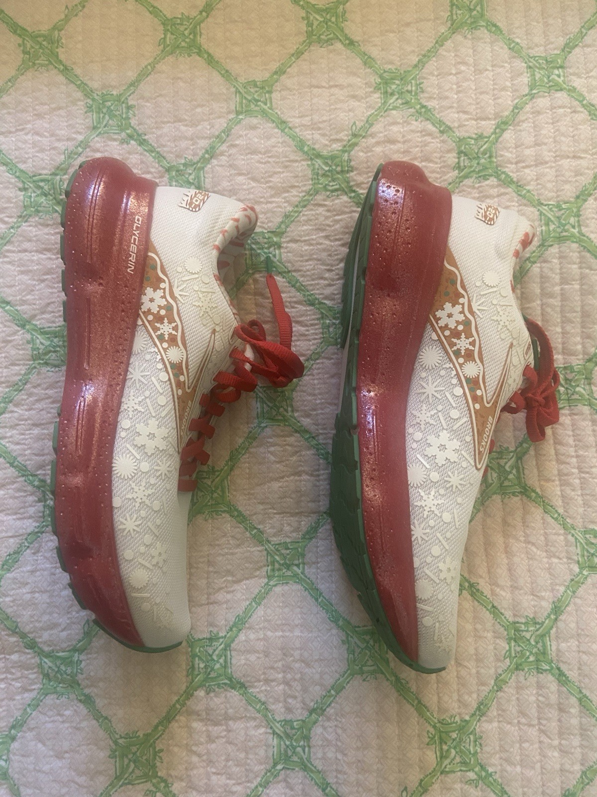 Brooks Glycerin 20 Merry Run Christmas Unisex Size 8 Running Shoes! NWOB!
