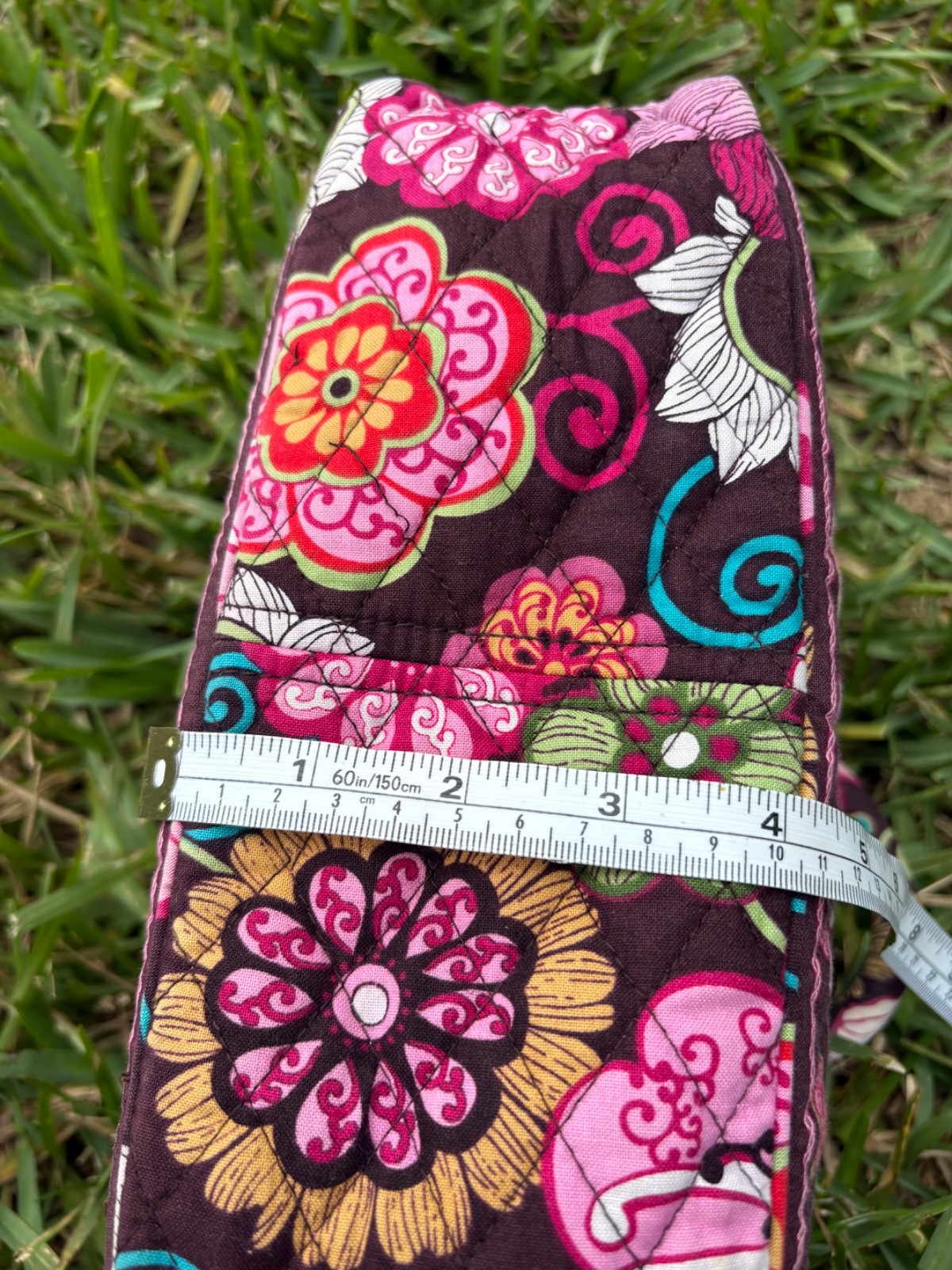 Vera Bradley Mod Floral Pink Mini Bowler Bag Handbag Retired Print Cottagecore