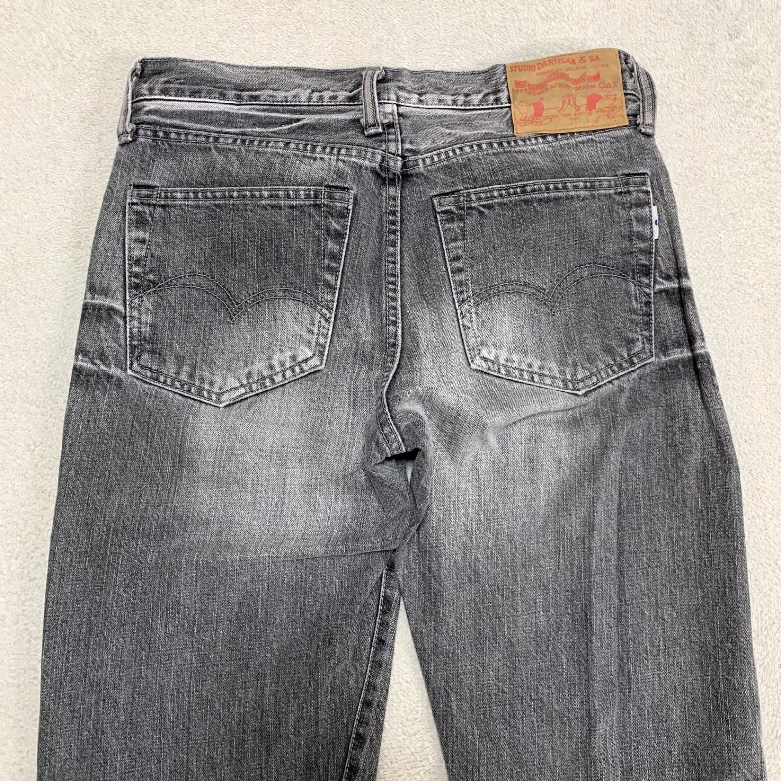 STUDIO D’ARTISAN 1074 Denim Jeans Cotton Black W30 Inseam 32.0in