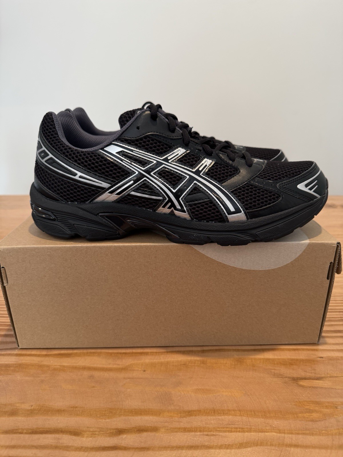 Size 11.5 – ASICS Gel 1130 Black Pure Silver